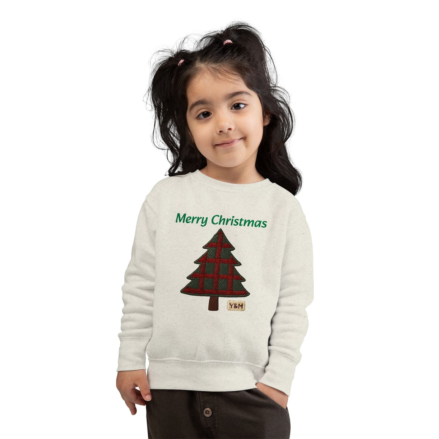 Merry Christmas Toddler Sweatshirt, Cute Kids Holiday Gear, Christmas Gift for Toddlers, Festive Childrens Apparel, Seasonal Sweater