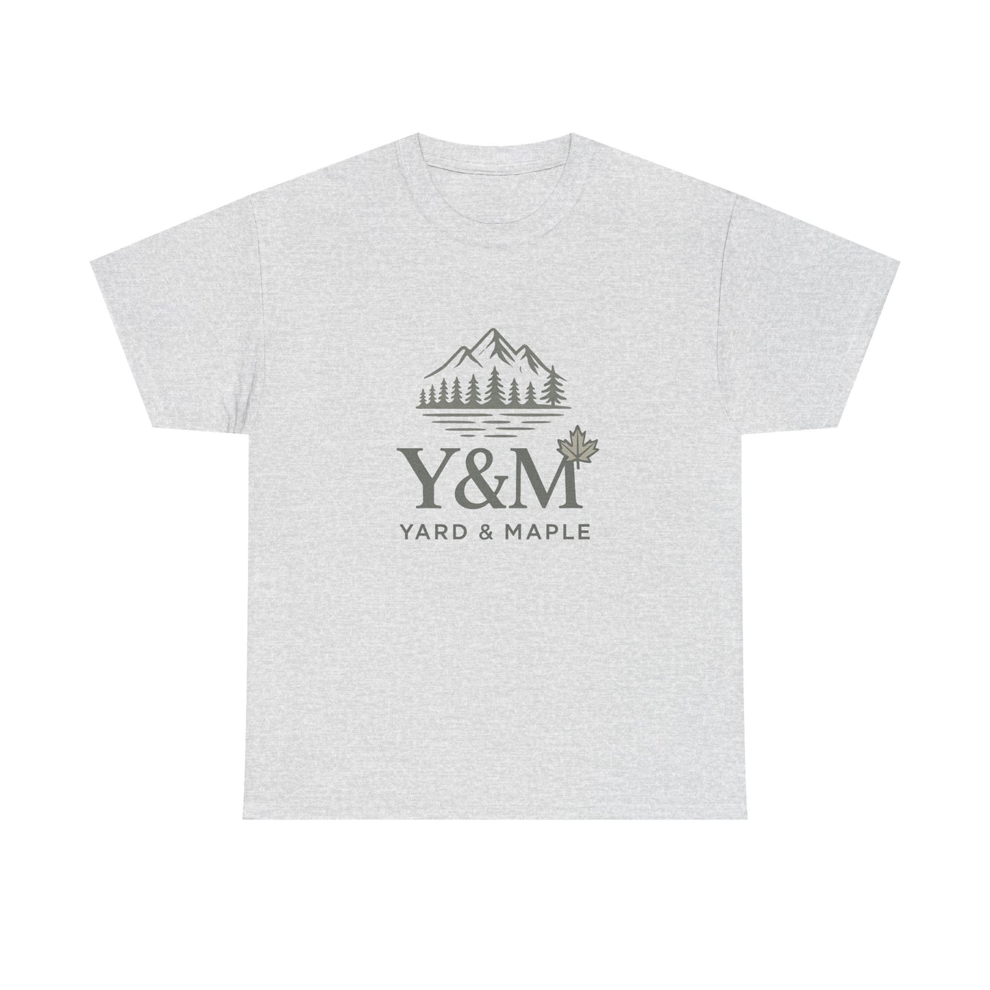 Nature-Inspired Unisex Heavy Cotton Tee, Casual Graphic T-Shirt, Outdoor Adventure Top, Gift for Nature Lovers, Hiking Apparel, Y&M Design