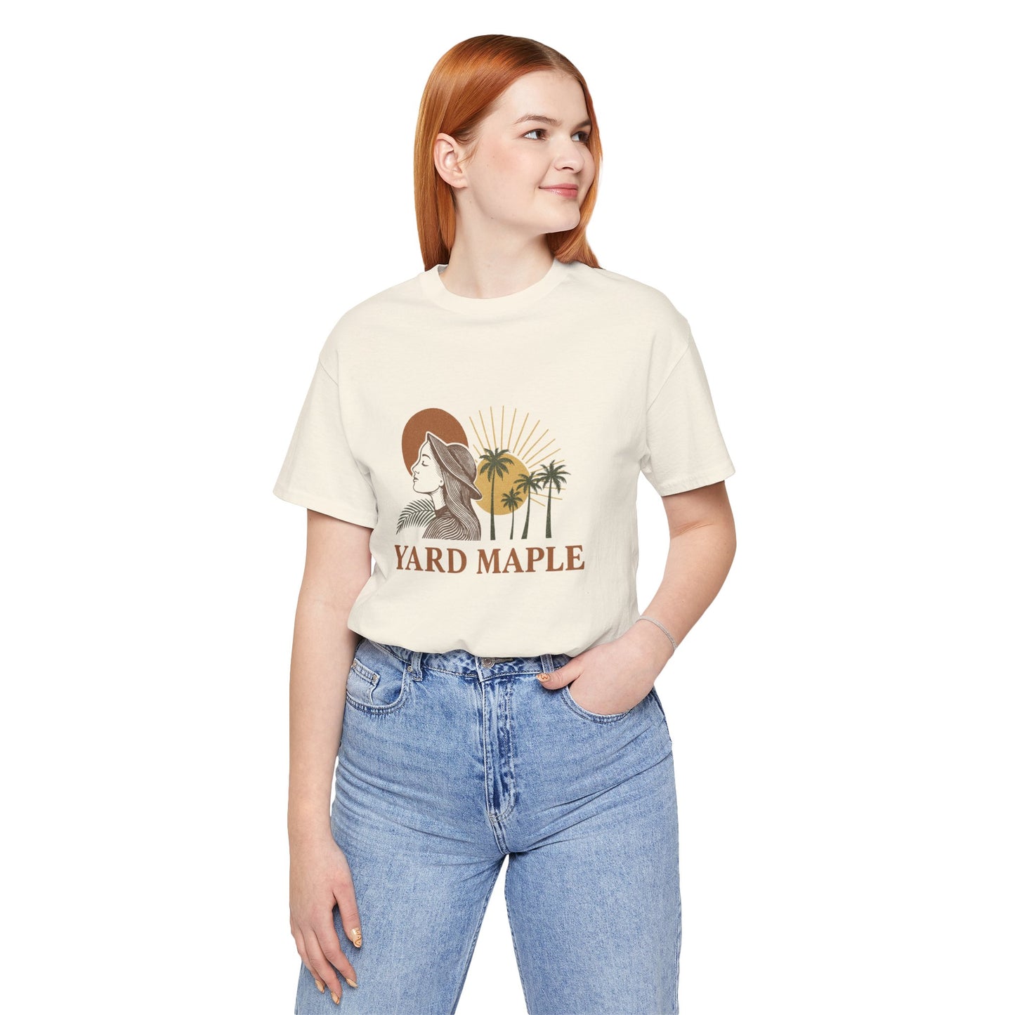 Yard Maple Graphic Tee, Casual Summer Shirt, Nature Lover Gift, Eco-Friendly Apparel, Beach Vibes Tee, Unique Unisex Apparel