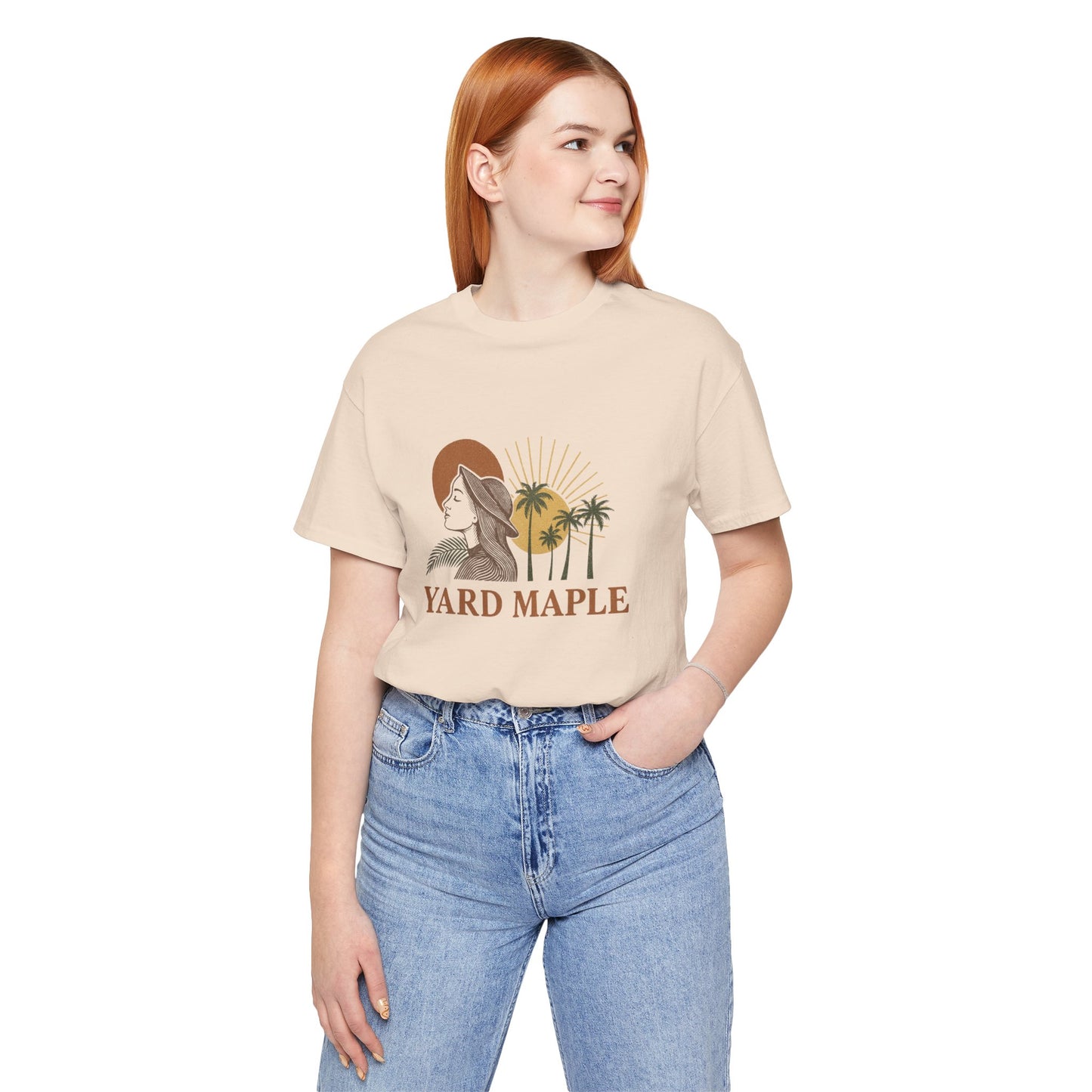 Yard Maple Graphic Tee, Casual Summer Shirt, Nature Lover Gift, Eco-Friendly Apparel, Beach Vibes Tee, Unique Unisex Apparel