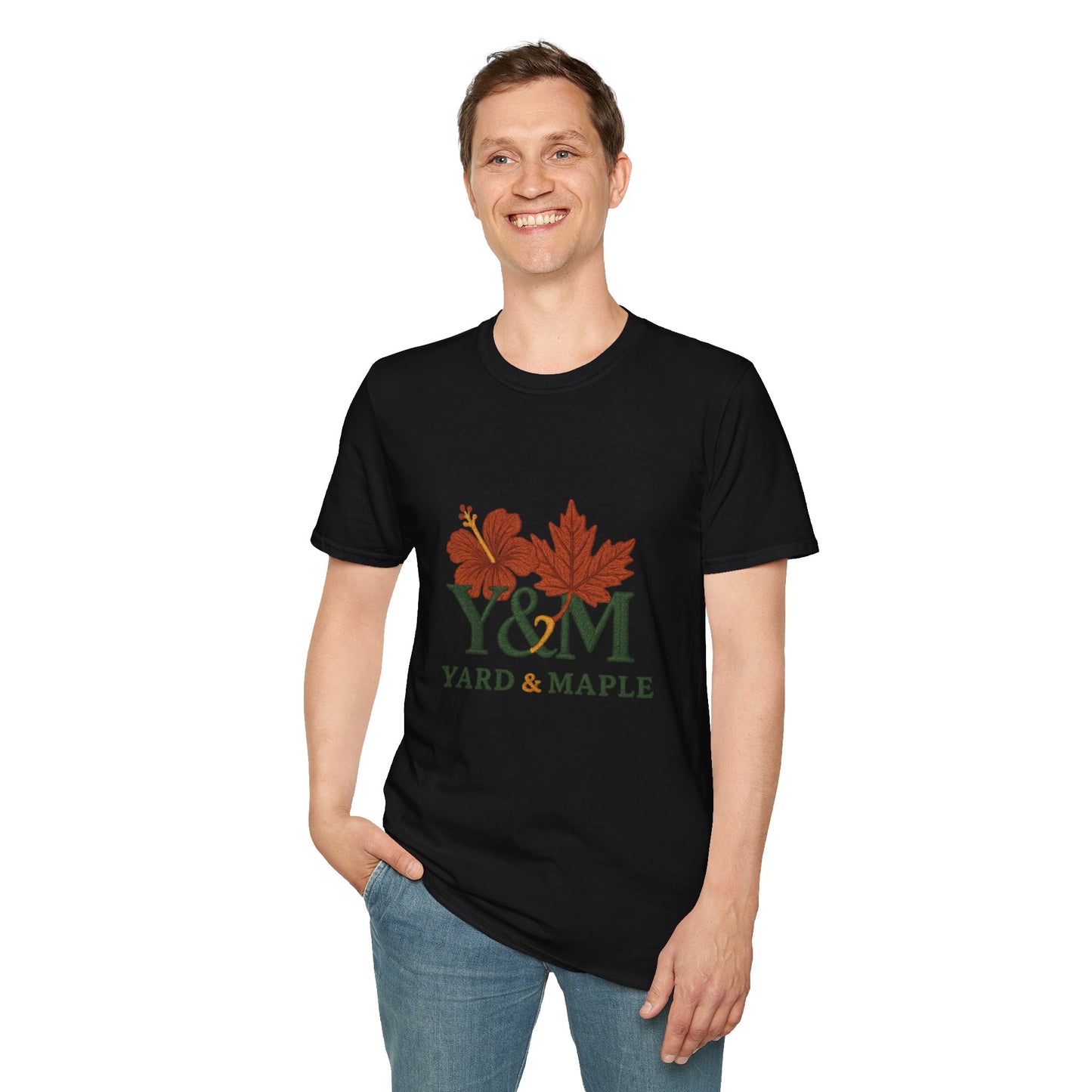 Yard & Maple Floral Unisex T-Shirt, Casual Tee, Nature Lover Gift, Spring Fashion, Graphic Shirt, Eco-Friendly Apparel