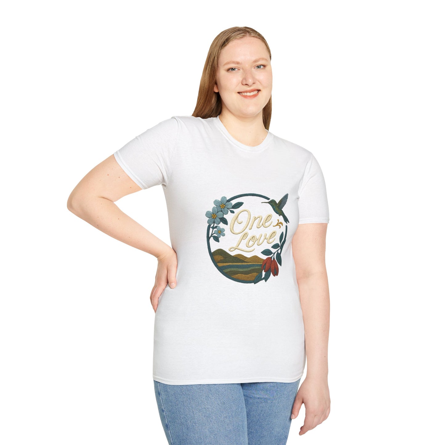 One Love Nature-Inspired T-Shirt, Unisex Tee, Stylish Apparel, Eco-Friendly Gift, Summer Fashion, Inspirational T-Shirt