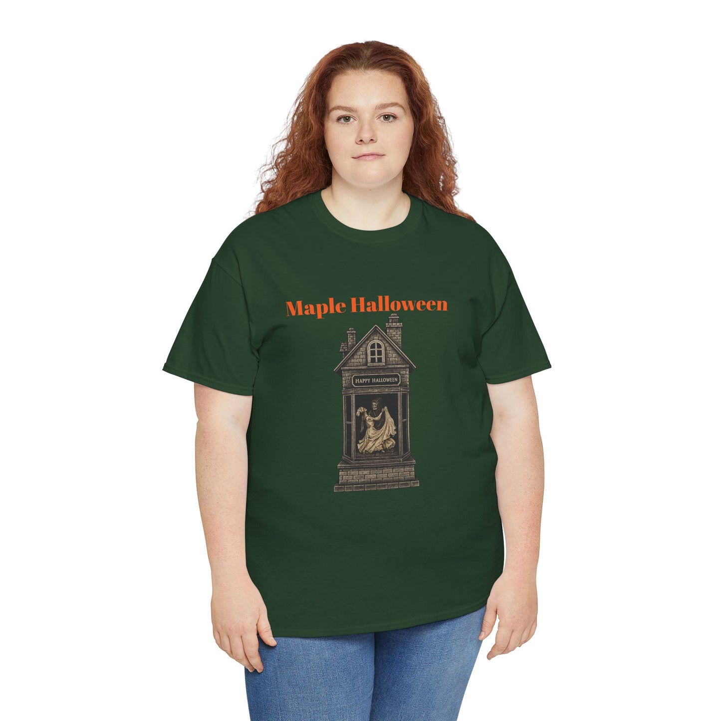 Halloween Graphic Tee, Spooky Season Shirt, Maple Halloween T-Shirt, Unisex Cotton Tee, Fall Fashion Top, Holiday Gift
