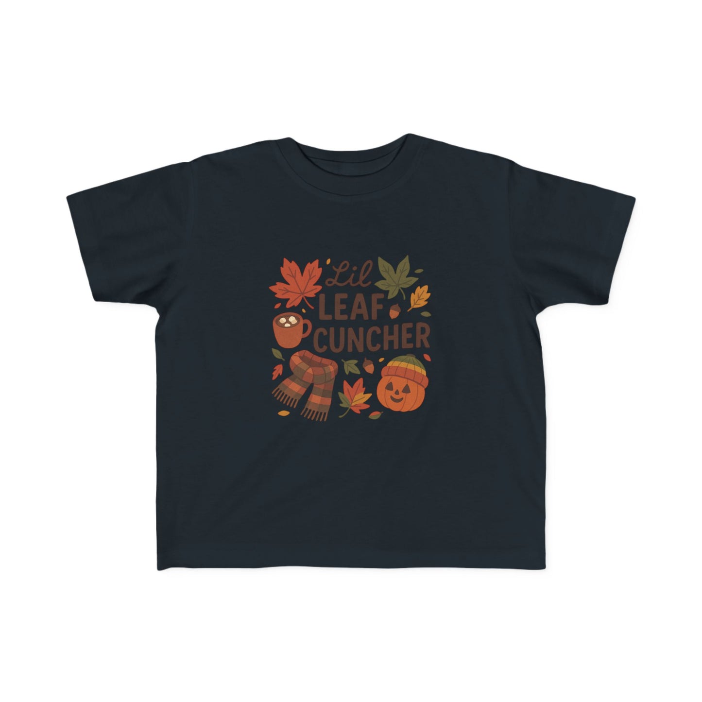 Autumn Toddler Tee, Lil Leaf Cuncher Shirt, Kids Fall Apparel, Cute Fall T-Shirt, Baby Shower Gift, Thanksgiving Outfit