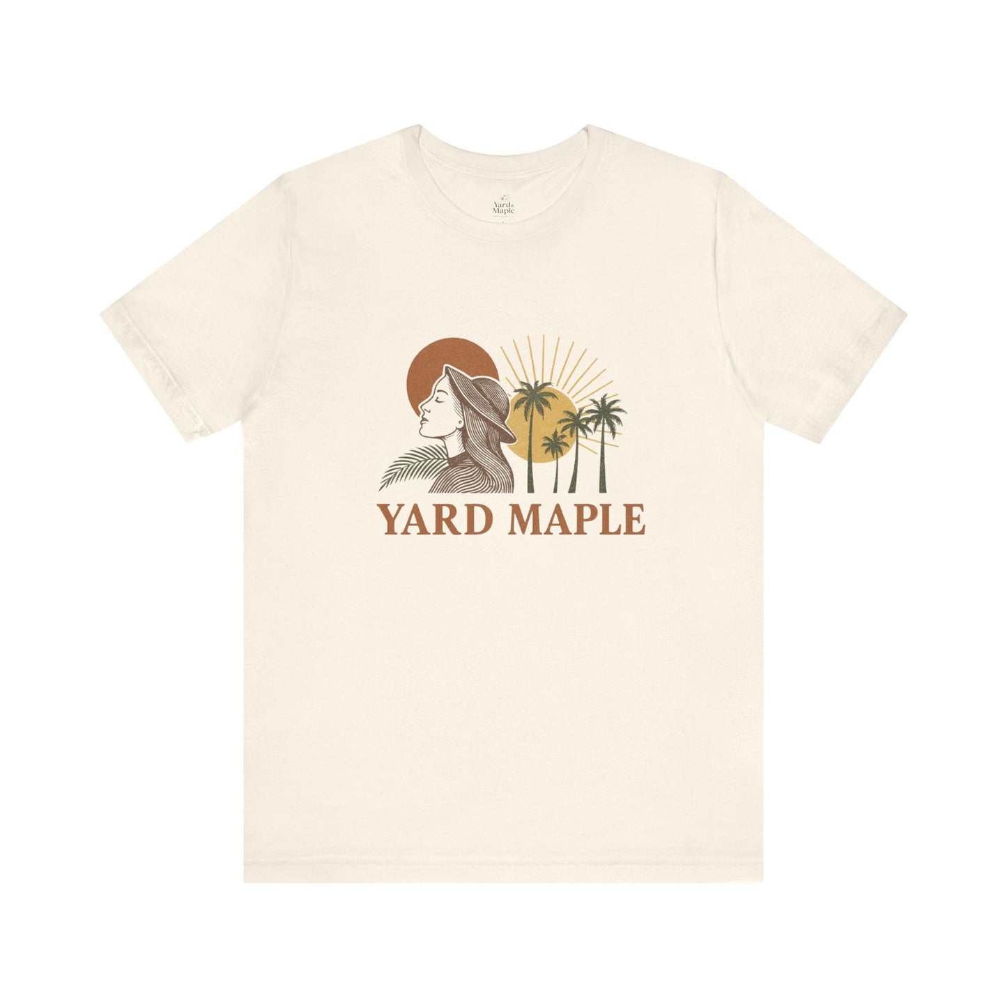 Yard Maple Graphic Tee, Casual Summer Shirt, Nature Lover Gift, Eco-Friendly Apparel, Beach Vibes Tee, Unique Unisex Apparel