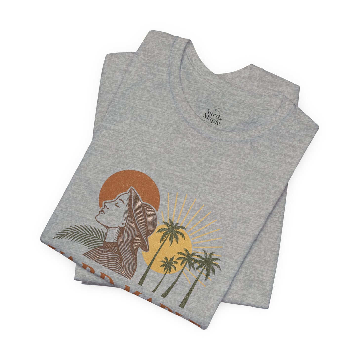 Yard Maple Graphic Tee, Casual Summer Shirt, Nature Lover Gift, Eco-Friendly Apparel, Beach Vibes Tee, Unique Unisex Apparel