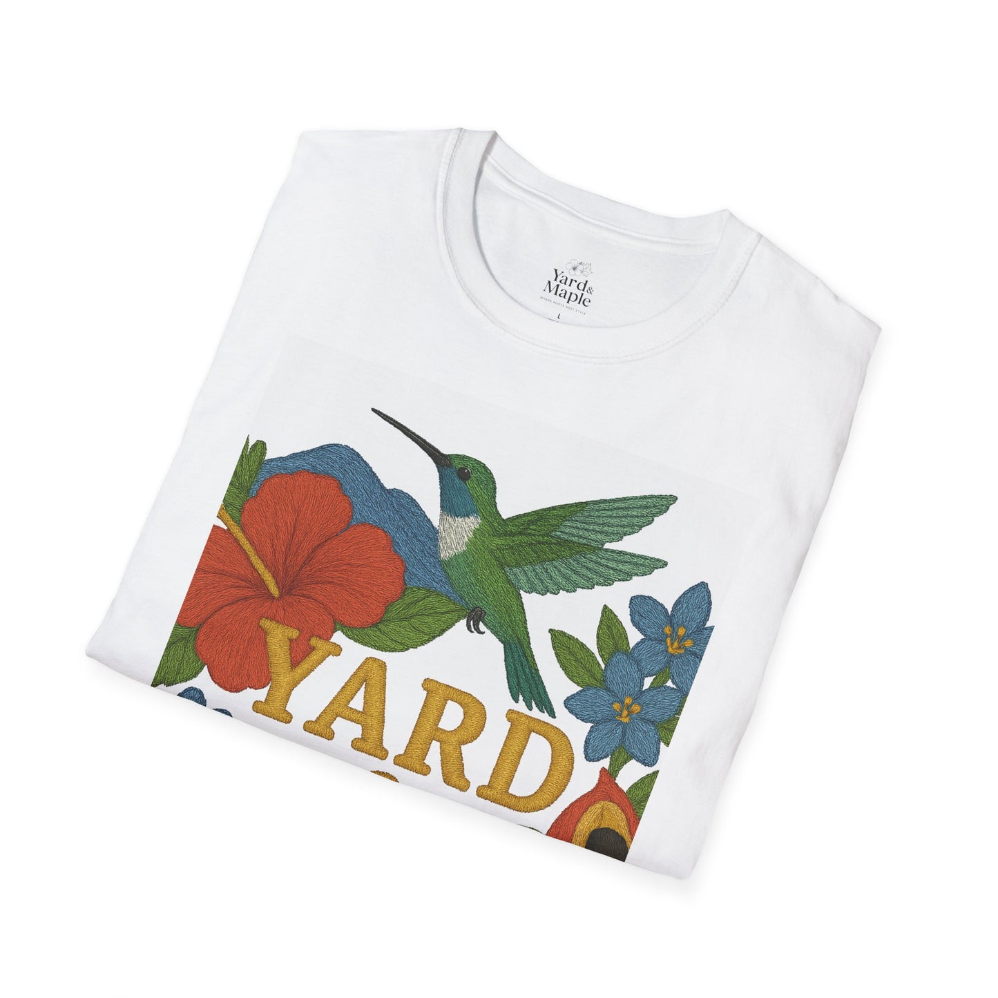 Floral Hummingbird T-Shirt, Vintage Nature Tee, Garden Lover Gift, Eco-Friendly Apparel, Casual Summer Outfit, Outdoor Adventure Top
