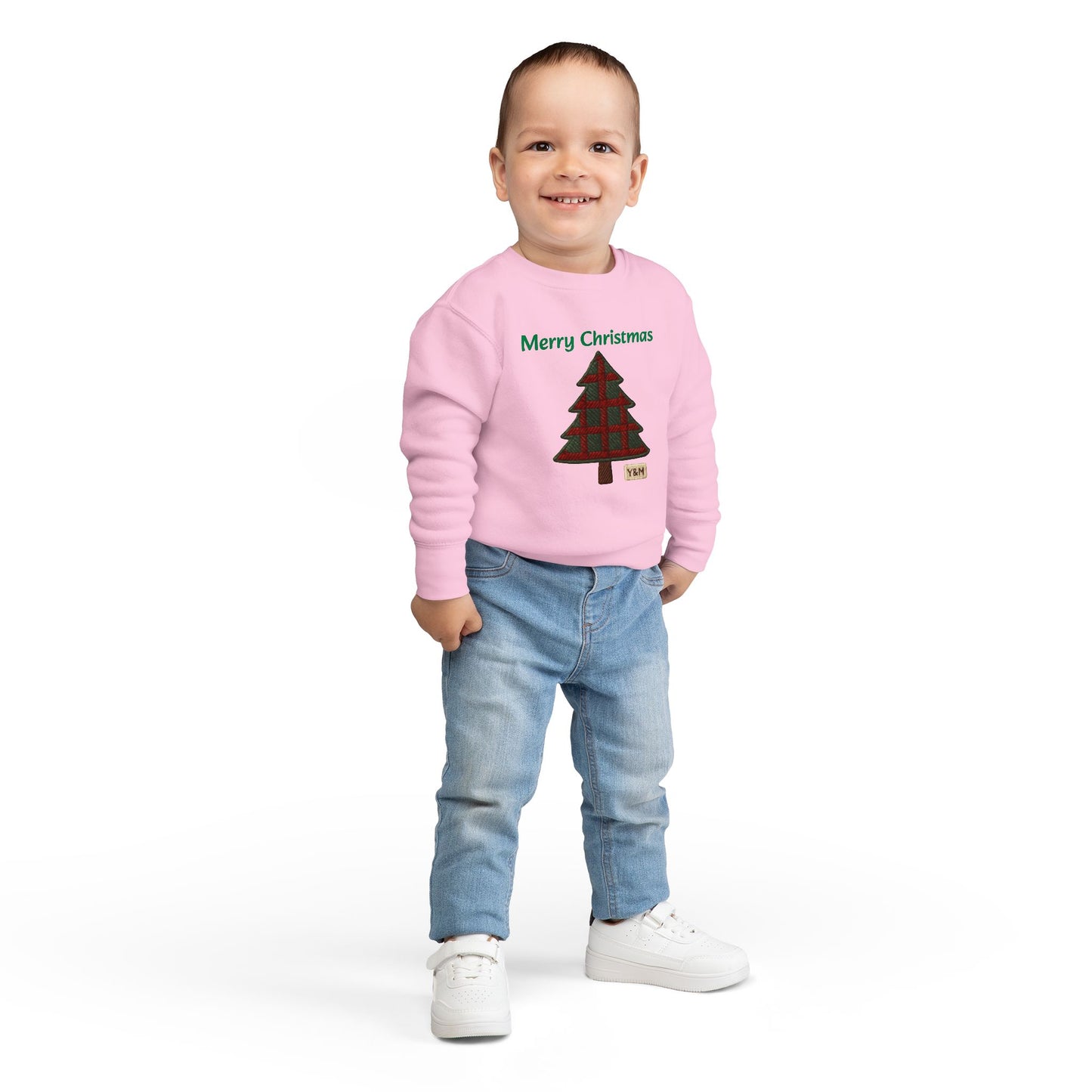 Merry Christmas Toddler Sweatshirt, Cute Kids Holiday Gear, Christmas Gift for Toddlers, Festive Childrens Apparel, Seasonal Sweater