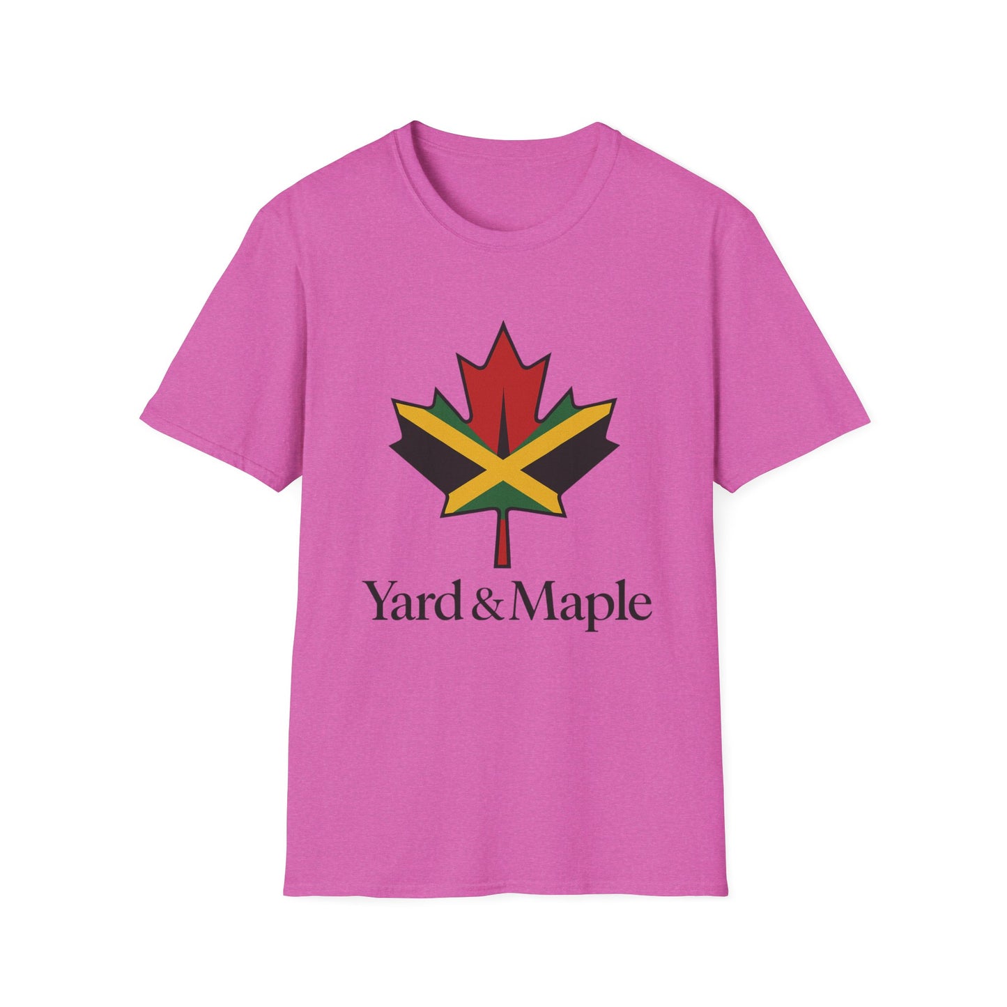 Yard & Maple Unisex Softstyle T-Shirt, Casual Summer Tee, Jamaican Theme Shirt, Cool Graphic Top, Gift for Nature Lovers