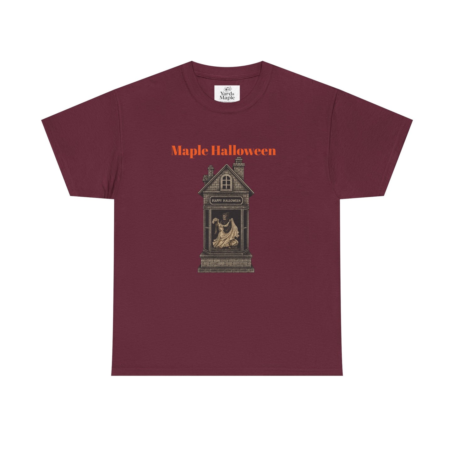 Halloween Graphic Tee, Spooky Season Shirt, Maple Halloween T-Shirt, Unisex Cotton Tee, Fall Fashion Top, Holiday Gift