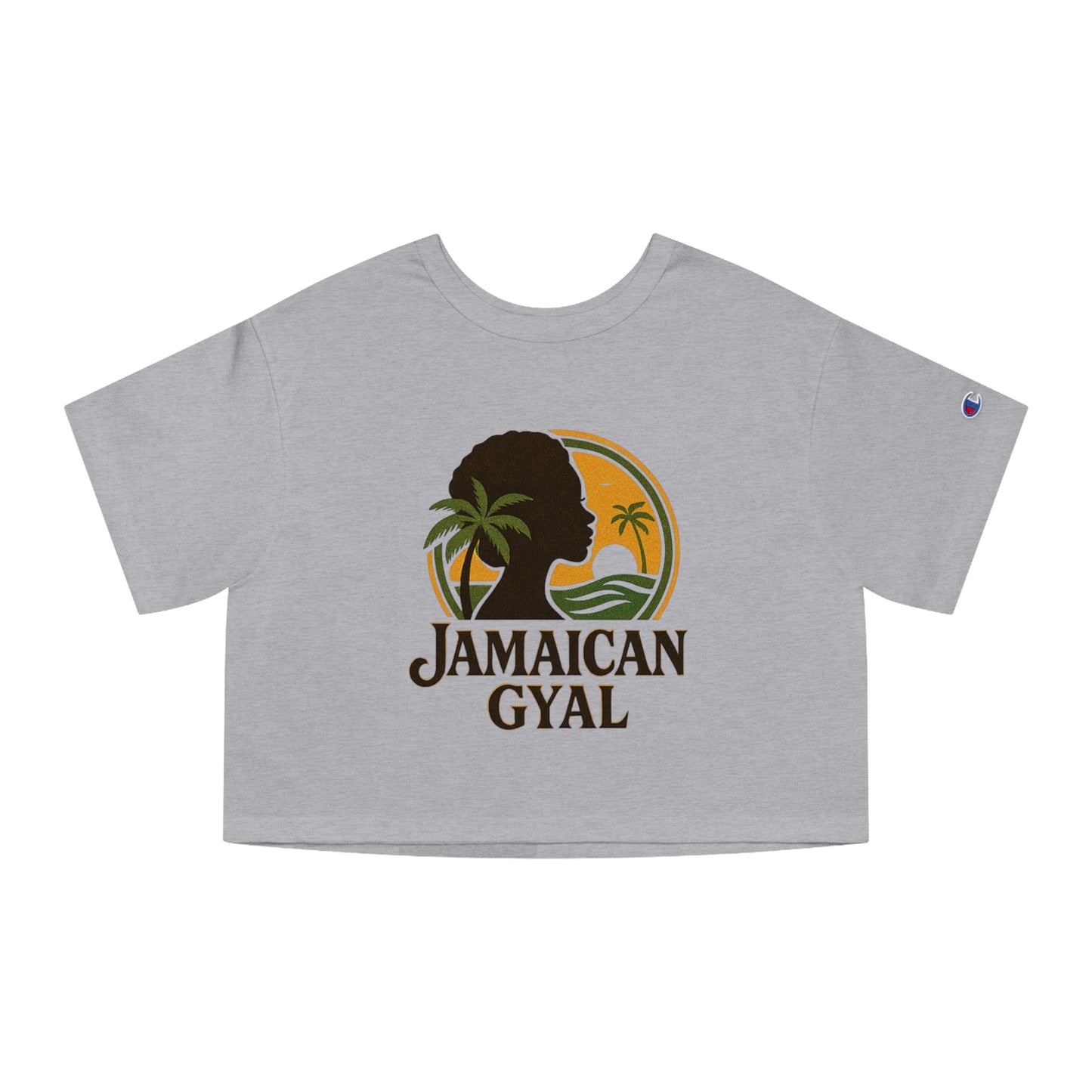 Cropped T-Shirt - Jamaican Gyal Graphic Tee, Summer Fashion, Gift Idea