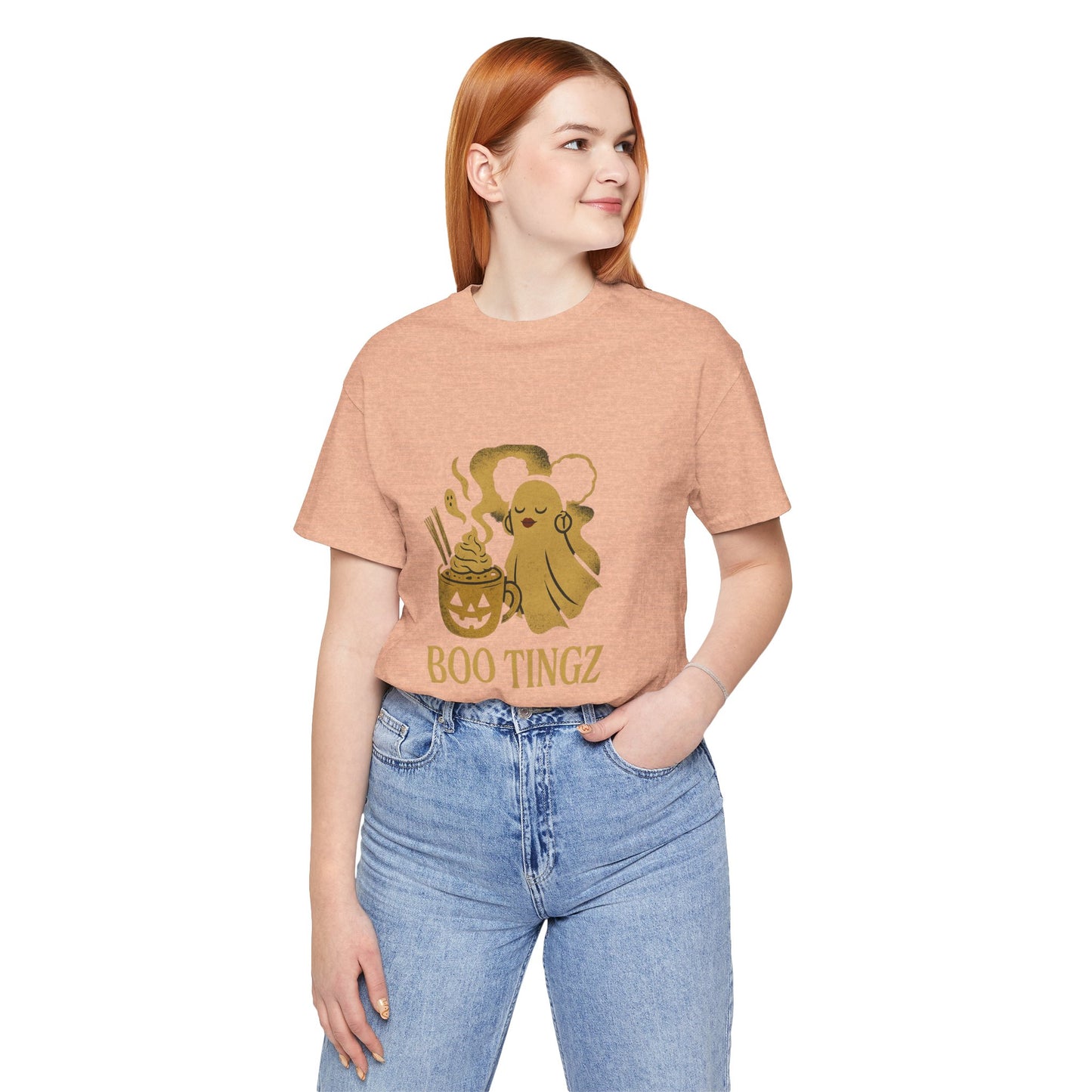 Spooky Ghost 'Boo Tingz' Tee for Halloween Fun