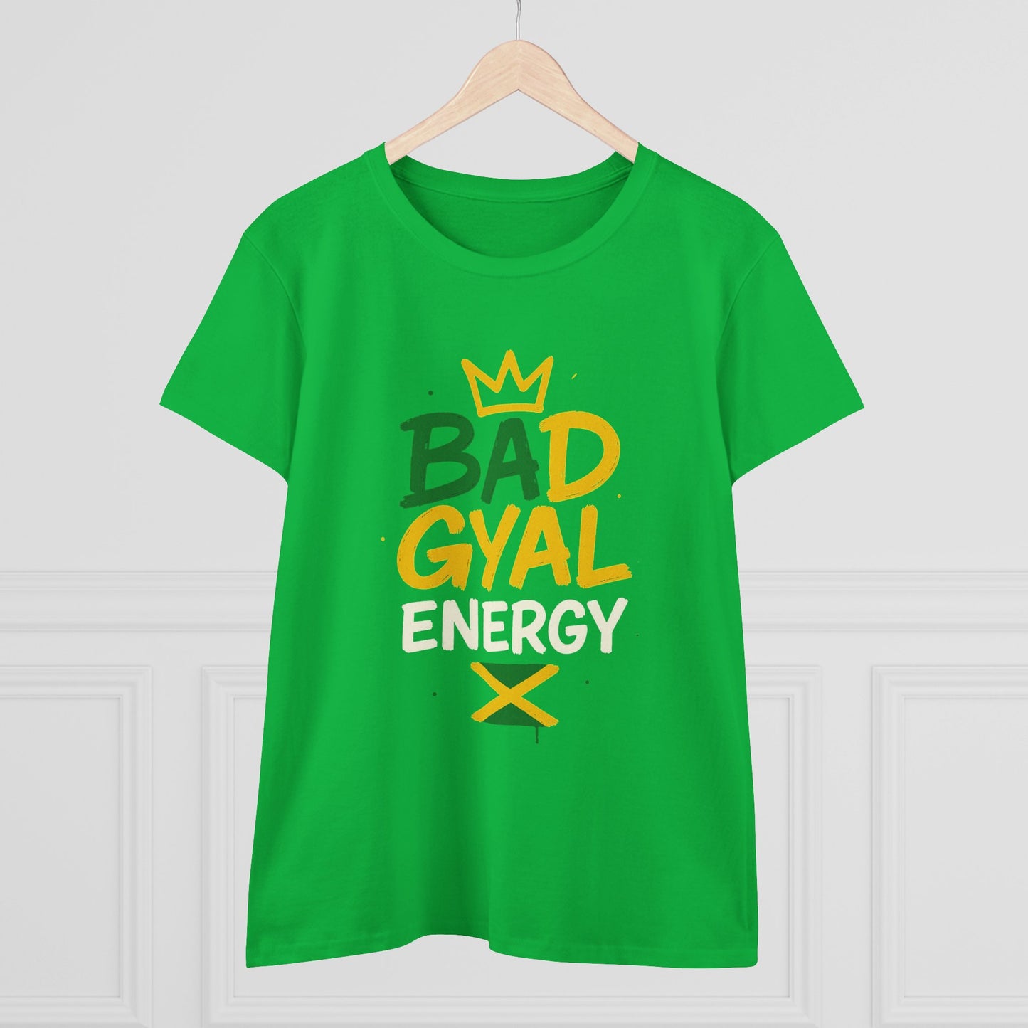 Jamaican Bad Gyal Energy Tee, Women's Graphic T-Shirt, Casual Summer Top, Festival Outfit, Unique Gift for Her