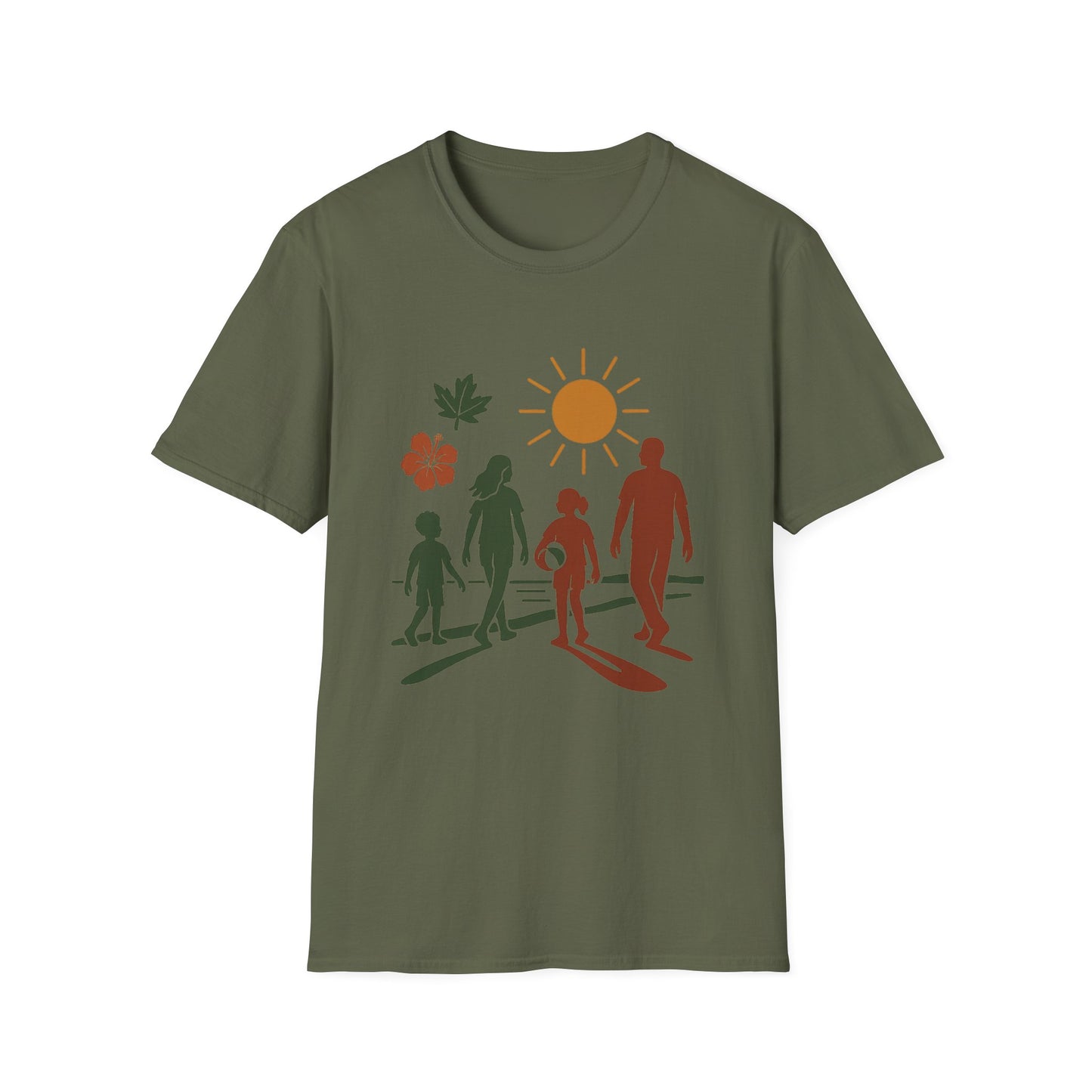 Family Beach Day Unisex T-Shirt, Summer Tee, Vacation Shirt, Outdoor Fun Top, Gift for Dad, Mom, Kids