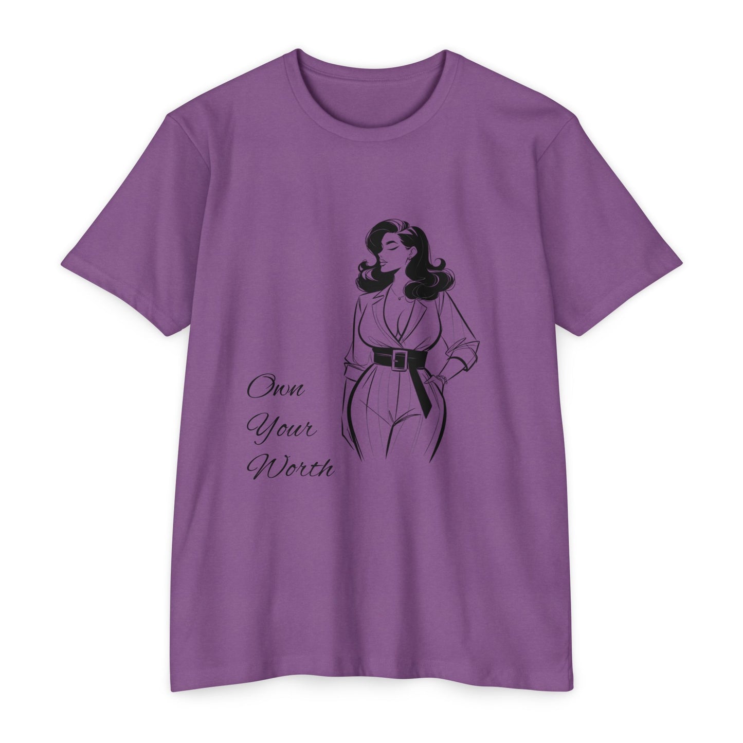 Empowering Quote T-Shirt | Own Your Worth Tee, Inspirational Fashion, Gift for Her, Motivational Apparel, Everyday Style