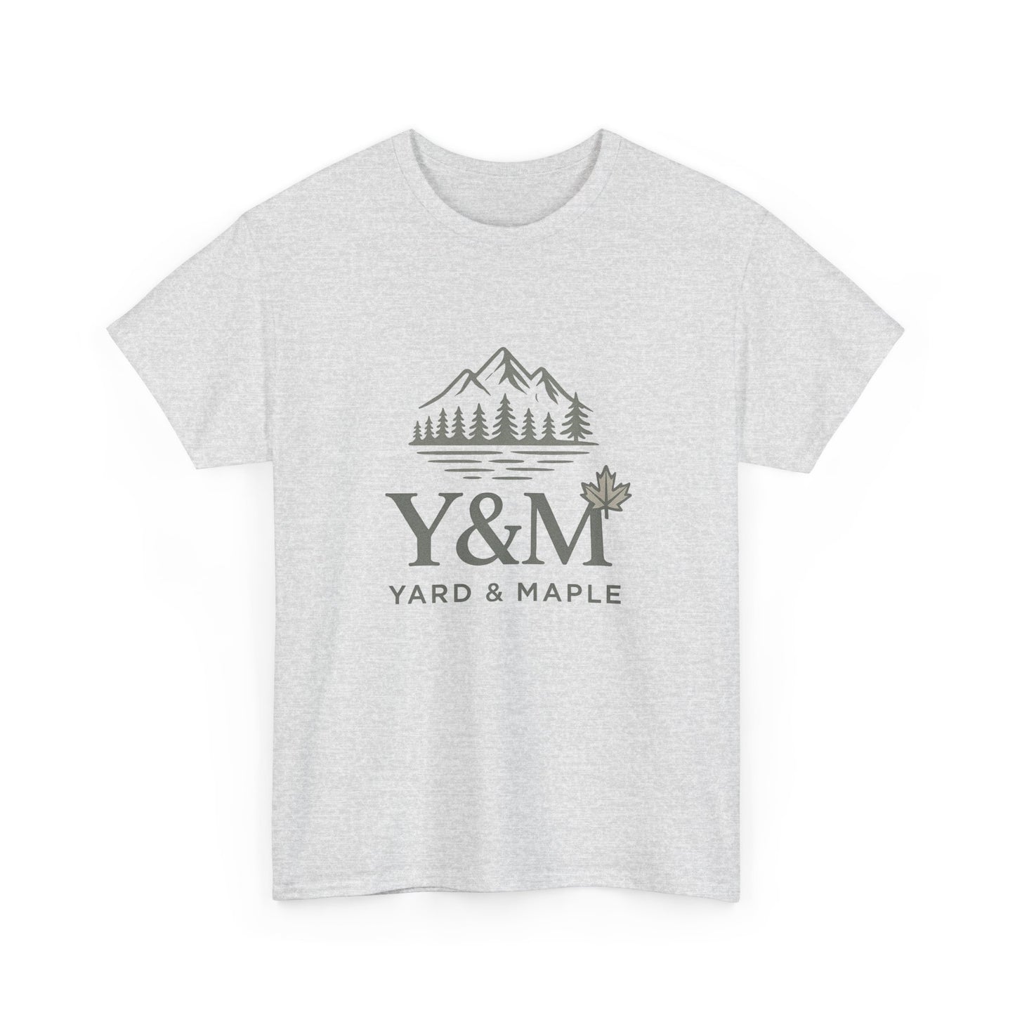 Nature-Inspired Unisex Heavy Cotton Tee, Casual Graphic T-Shirt, Outdoor Adventure Top, Gift for Nature Lovers, Hiking Apparel, Y&M Design