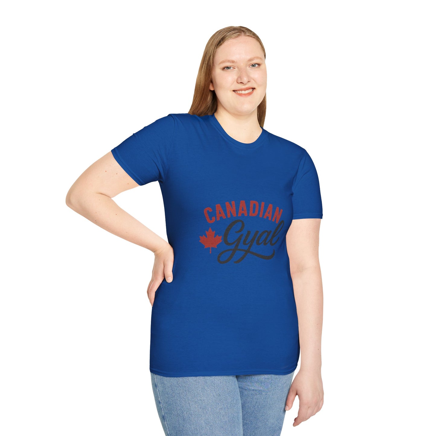 Canada Pride T-Shirt, Canadian Gyal Graphic Tee, Unisex T-Shirt for Her, Canada Day Gift, Maple Leaf Apparel
