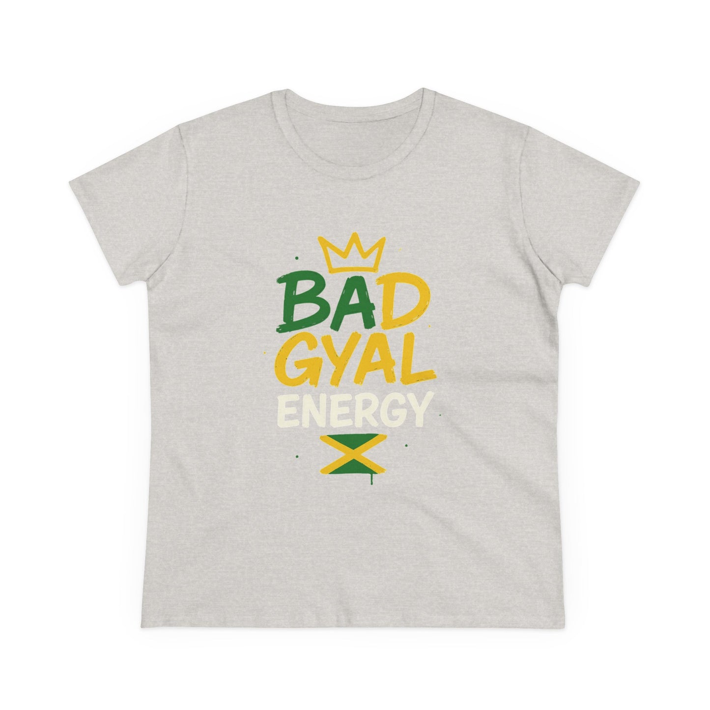 Jamaican Bad Gyal Energy Tee, Women's Graphic T-Shirt, Casual Summer Top, Festival Outfit, Unique Gift for Her