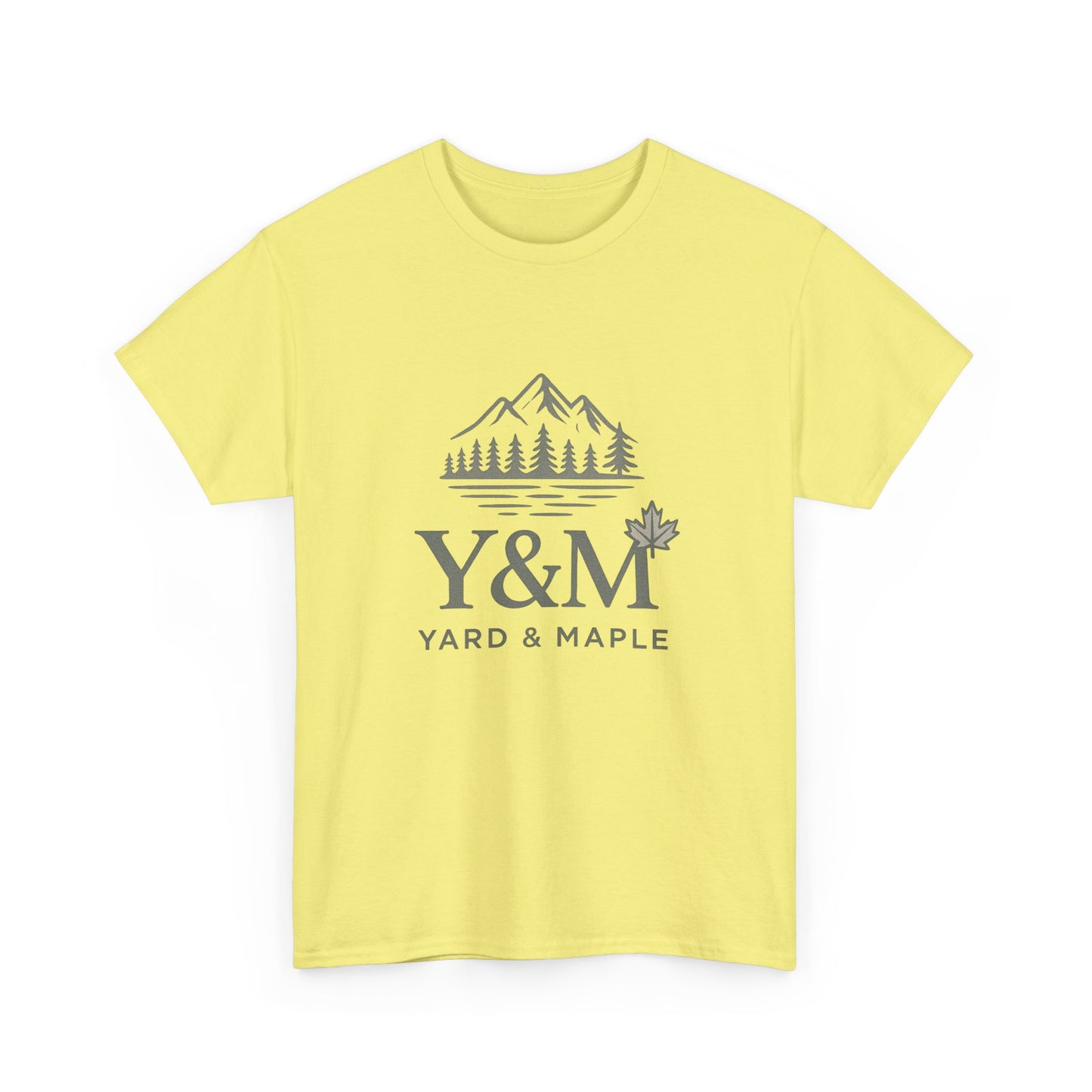 Nature-Inspired Unisex Heavy Cotton Tee, Casual Graphic T-Shirt, Outdoor Adventure Top, Gift for Nature Lovers, Hiking Apparel, Y&M Design