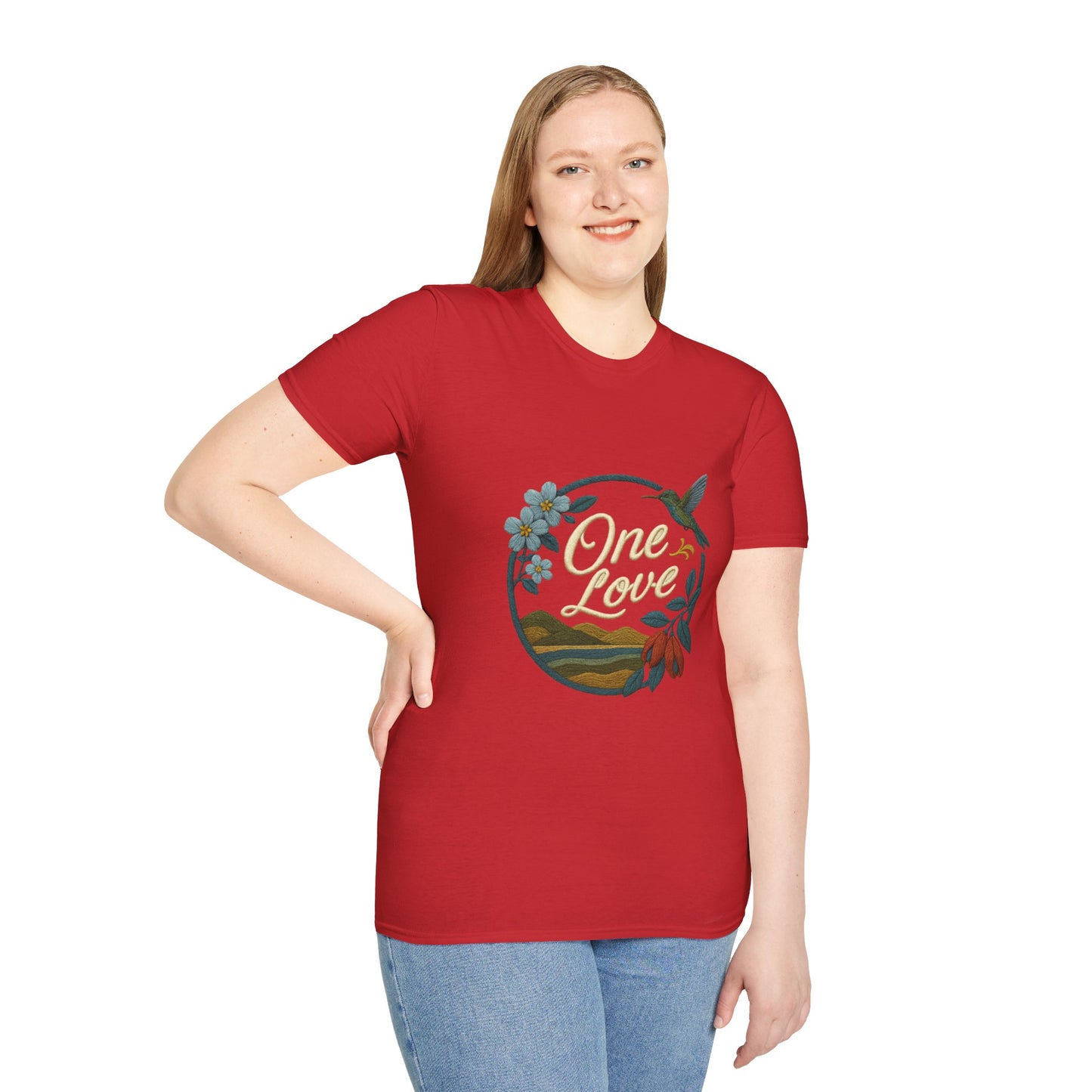One Love Nature-Inspired T-Shirt, Unisex Tee, Stylish Apparel, Eco-Friendly Gift, Summer Fashion, Inspirational T-Shirt