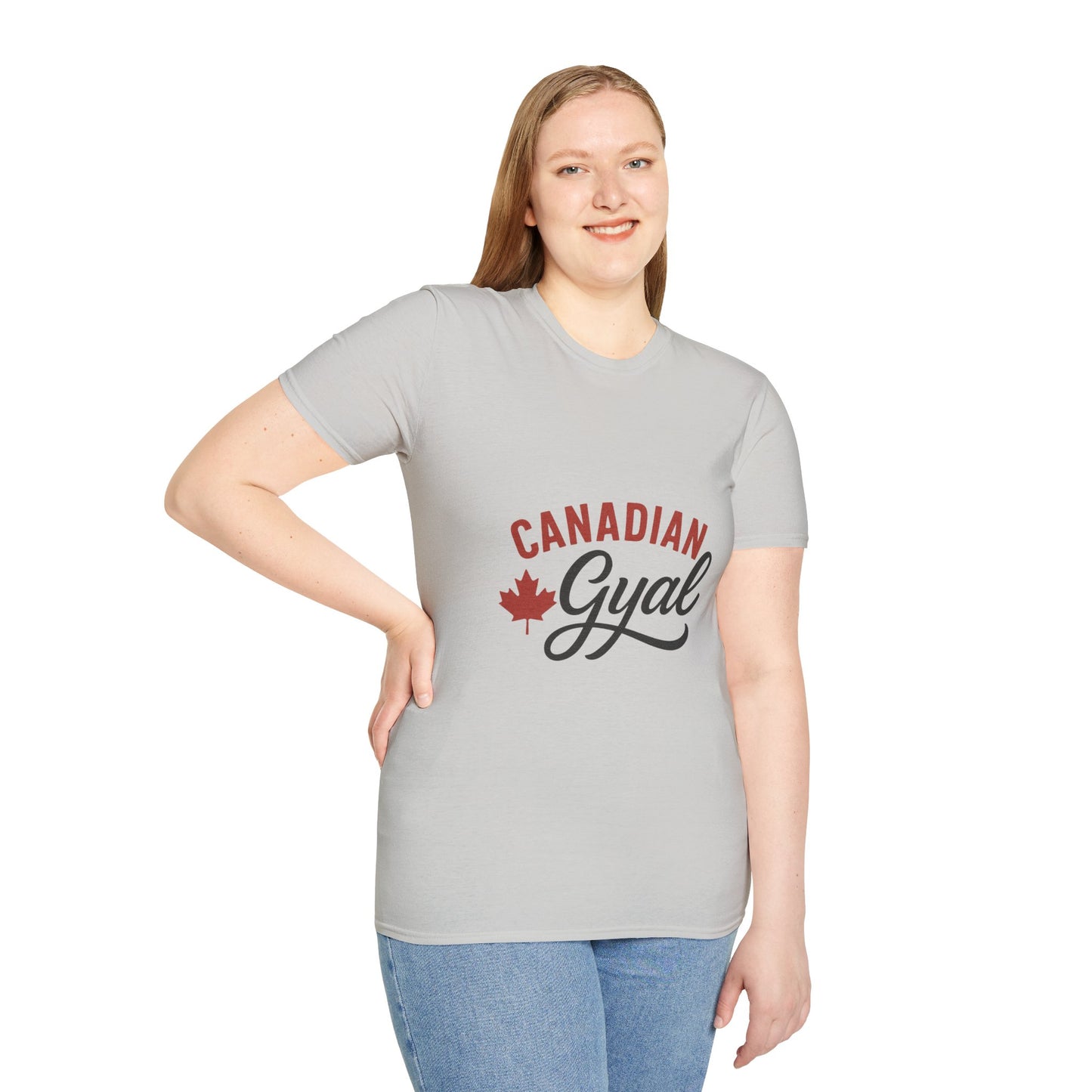 Canada Pride T-Shirt, Canadian Gyal Graphic Tee, Unisex T-Shirt for Her, Canada Day Gift, Maple Leaf Apparel