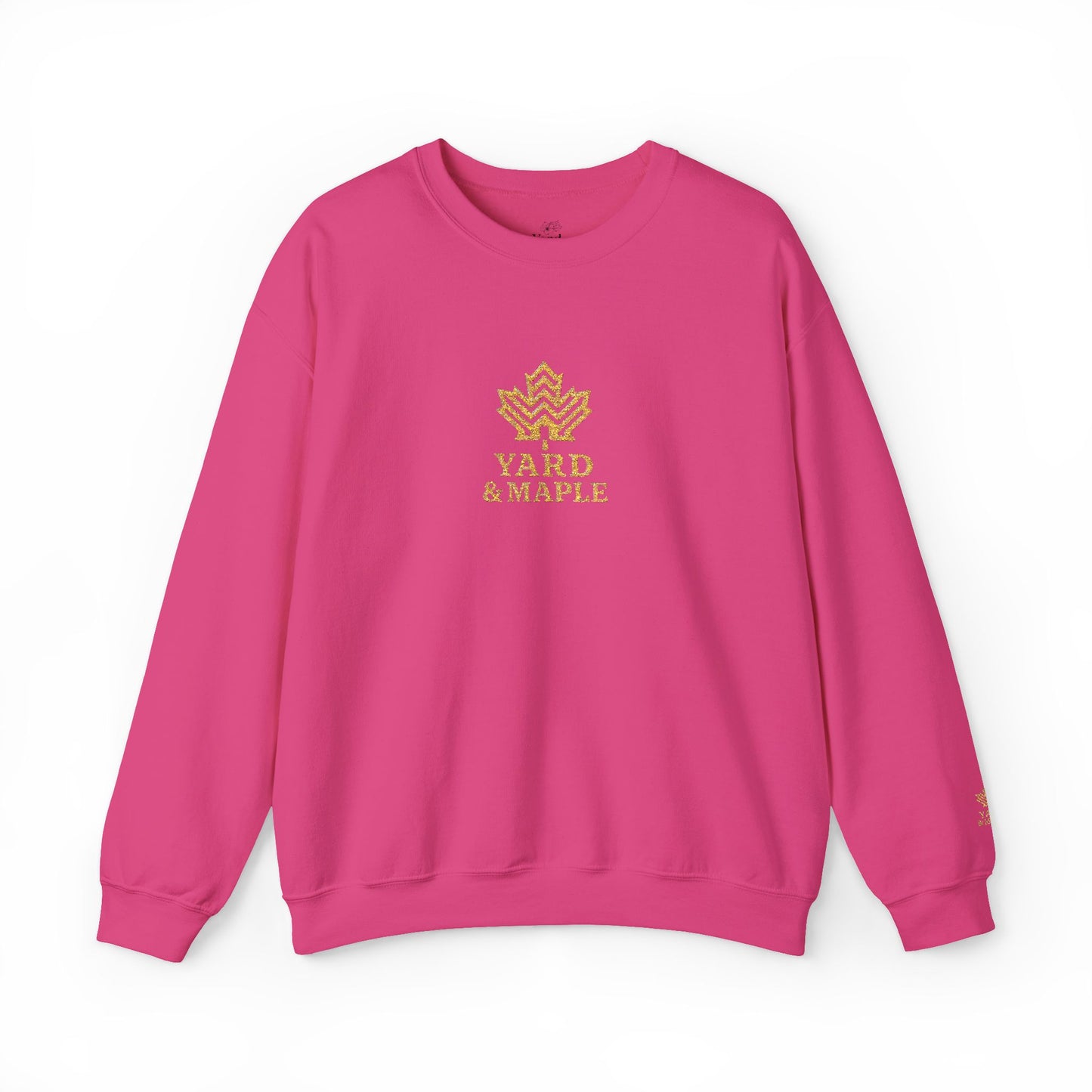 Cozy Unisex Crewneck Sweatshirt with Embroidered Leaf Design, Perfect for Fall, Thanksgiving, Casual Outings, Friends and Family Gatherings, Gifts
