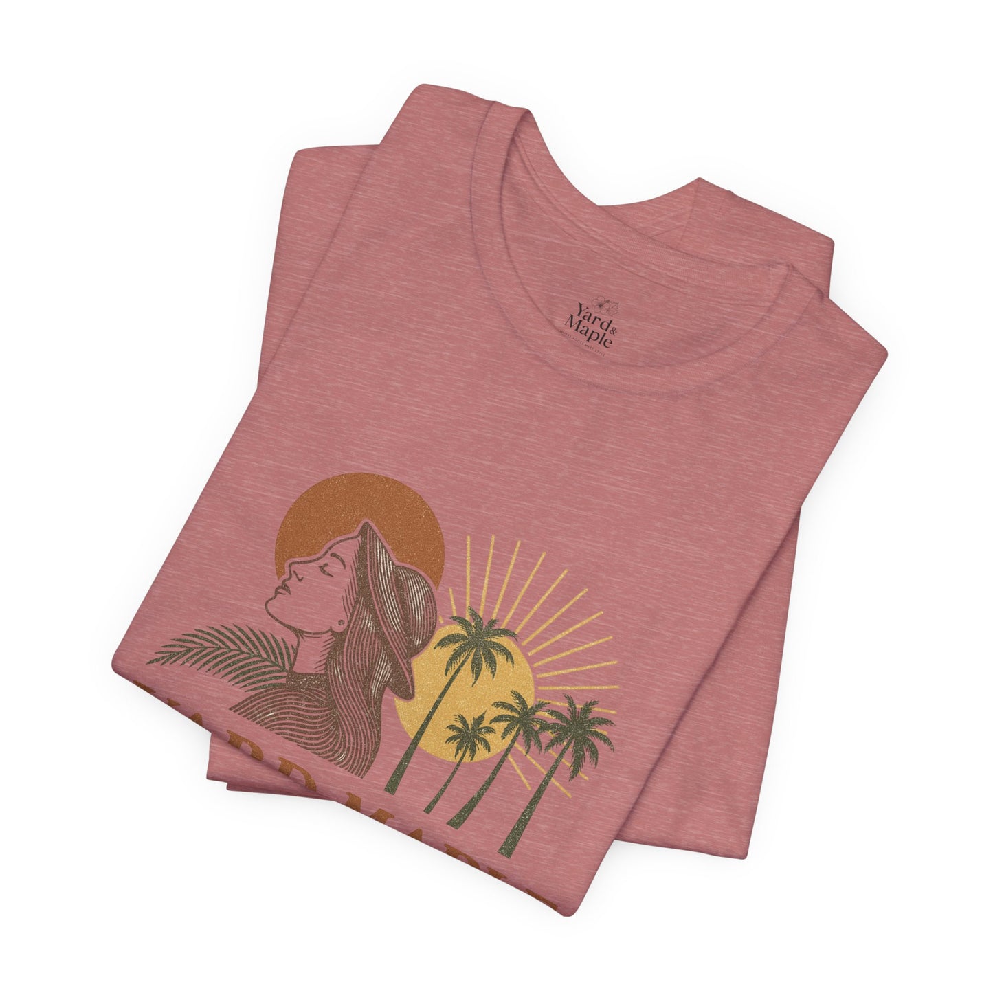 Yard Maple Graphic Tee, Casual Summer Shirt, Nature Lover Gift, Eco-Friendly Apparel, Beach Vibes Tee, Unique Unisex Apparel