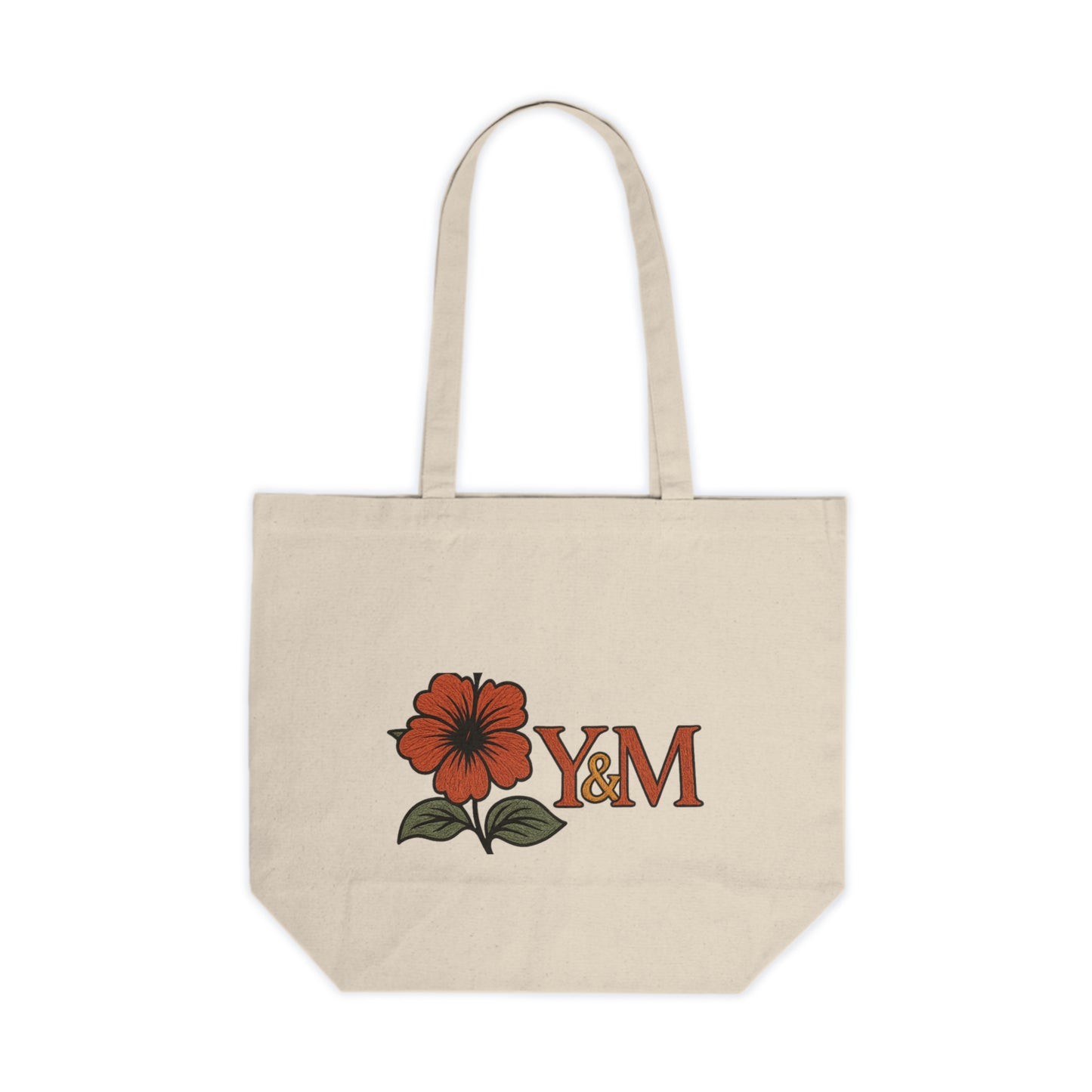 Stylish Floral Canvas Shopping Tote | Eco-Friendly Grocery Bag, Beach Bag, Gift Bag, Reusable Tote, Personalized Tote