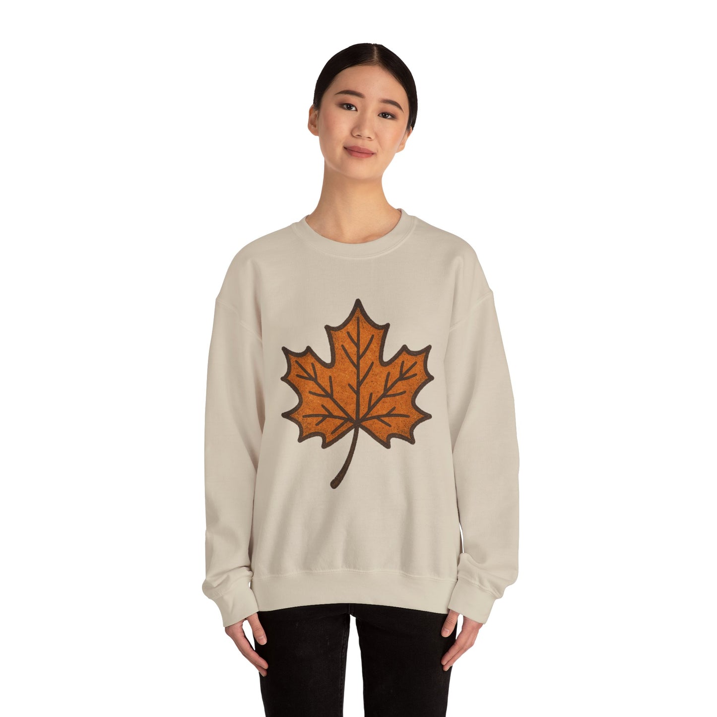 Autumn Leaf Sweatshirt | Unisex Cozy Crewneck | Fall Fashion, Thanksgiving Gift, Seasonal Style, Layering Essential