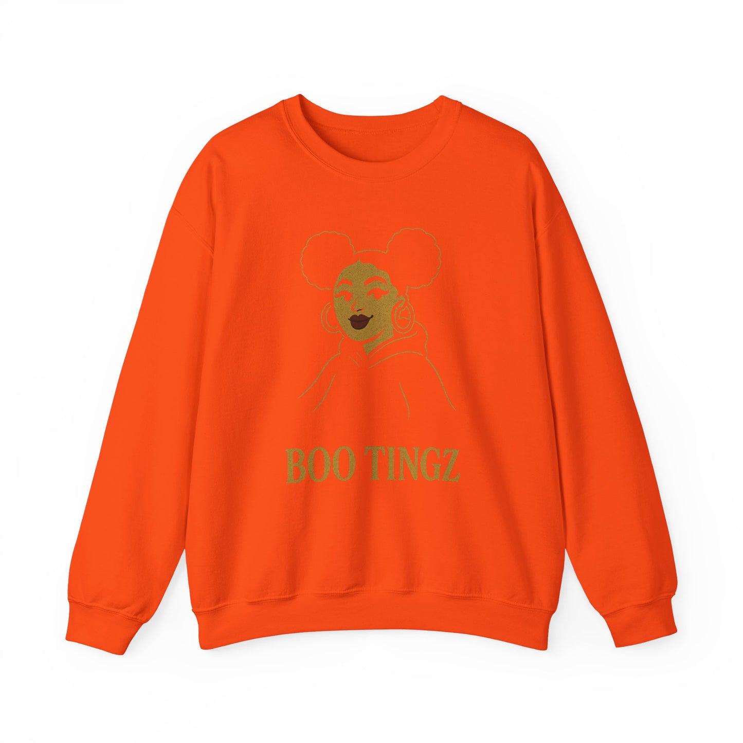 Boo Tingz Crewneck Sweatshirt - Cozy Unisex Gift, Casual Wear, Halloween Outfit, Everyday Comfort, Trendy Streetwear