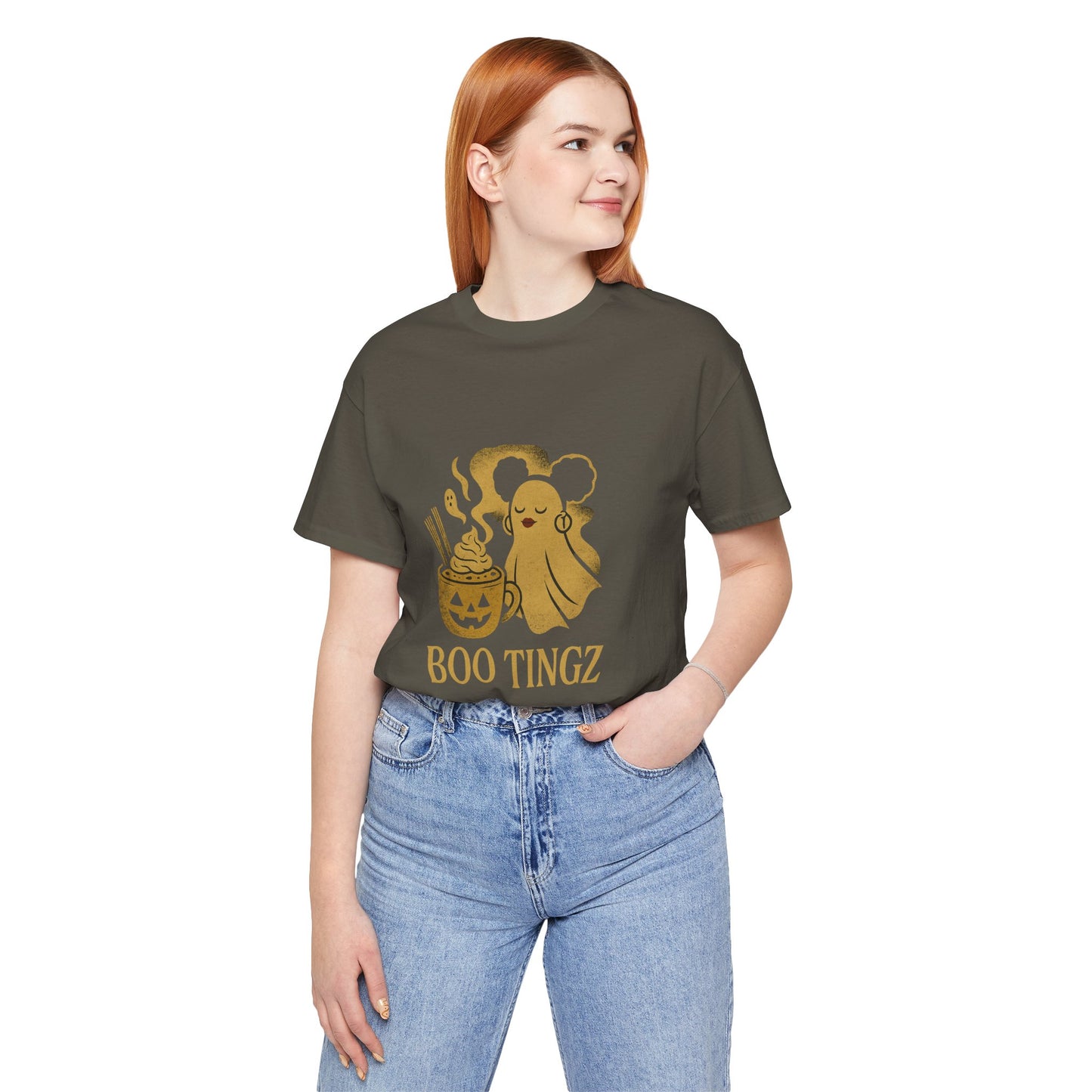 Spooky Ghost 'Boo Tingz' Tee for Halloween Fun