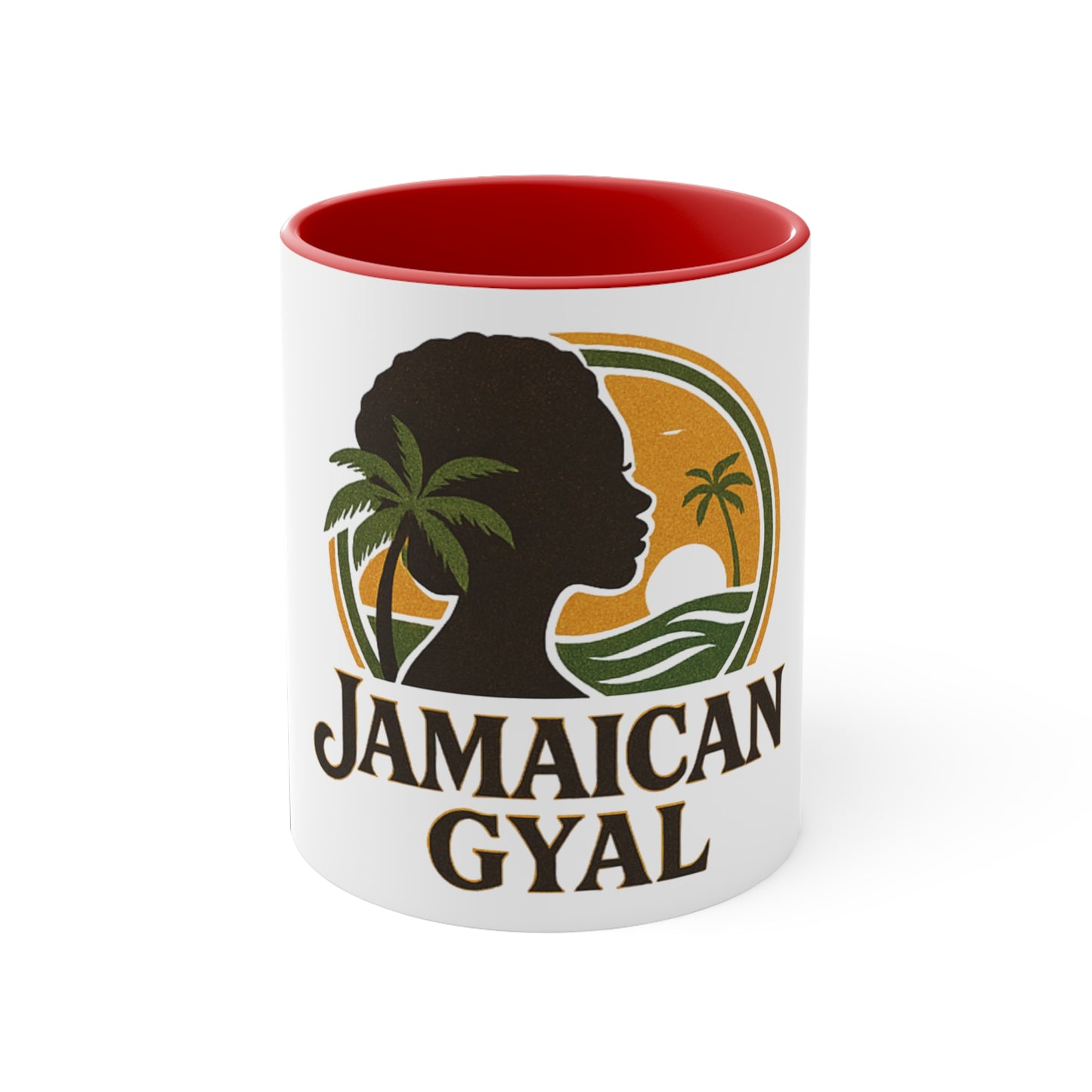 Colorful Jamaican Accent Mug, 11oz Coffee Cup, Unique Gift, Office Decor, Fun Tea Mug, Vibrant Caribbean Style