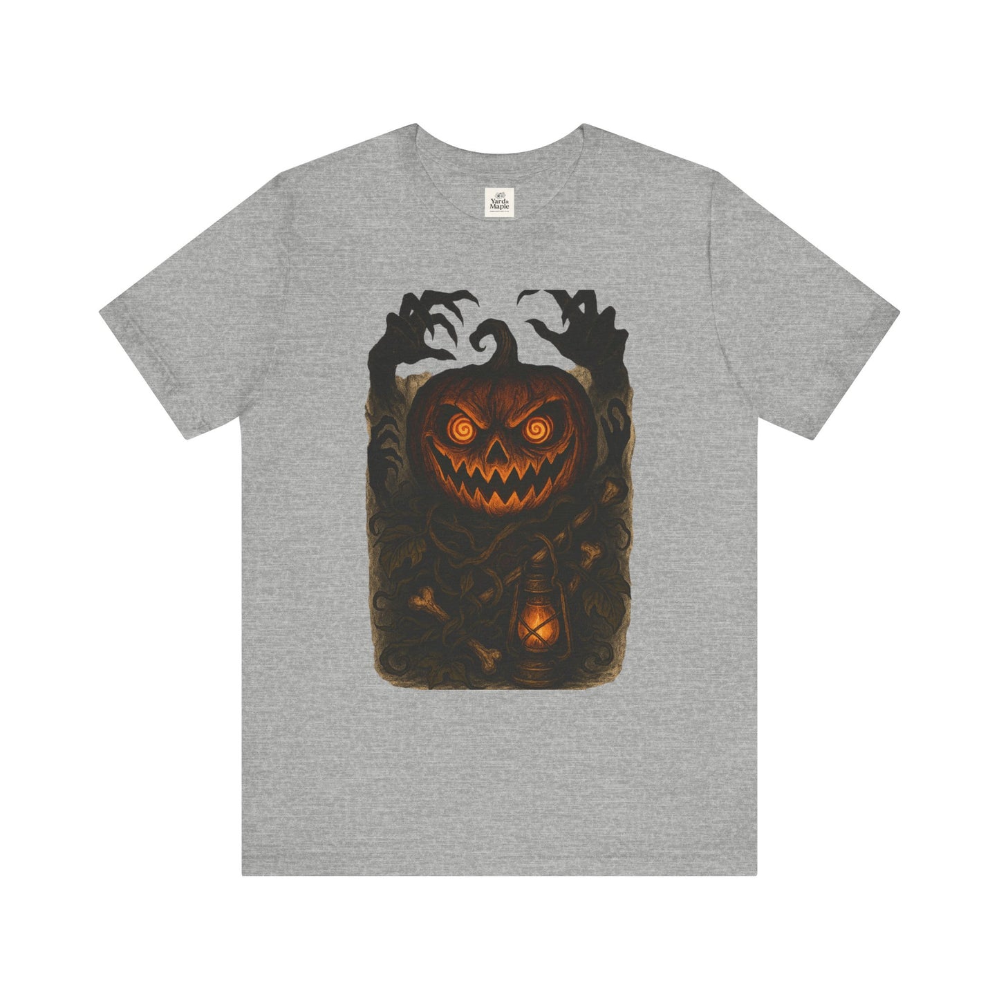 Halloween Pumpkin Tee, Unisex Jersey Short Sleeve Shirt, Fall Festival Apparel, Spooky T-Shirt, Trick or Treat Gift, Autumn Vibes
