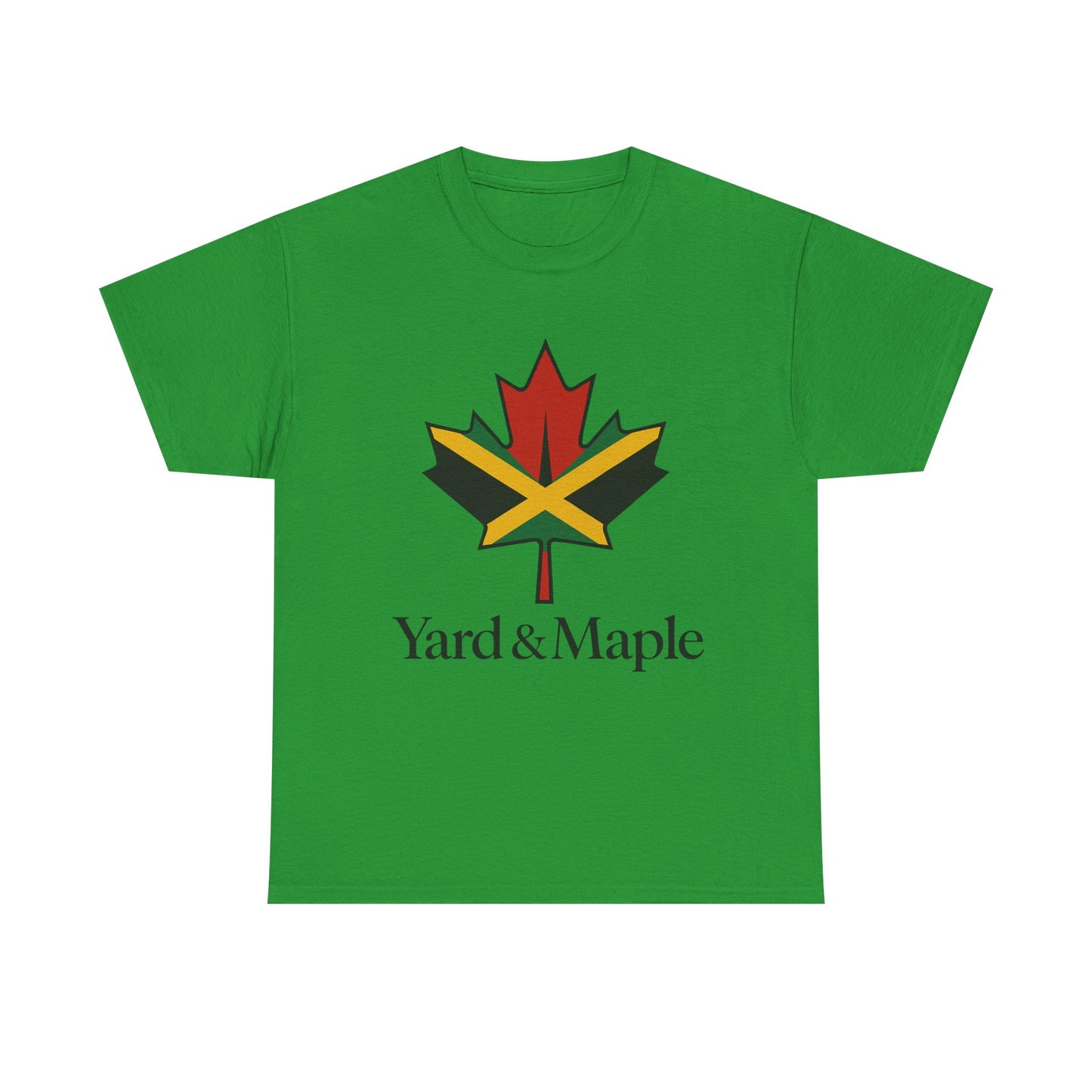 Yard & Maple Unisex Heavy Cotton Tee | Jamaican Pride, Canada Love, Streetwear, Gift for Him/Her, Summer Vibes