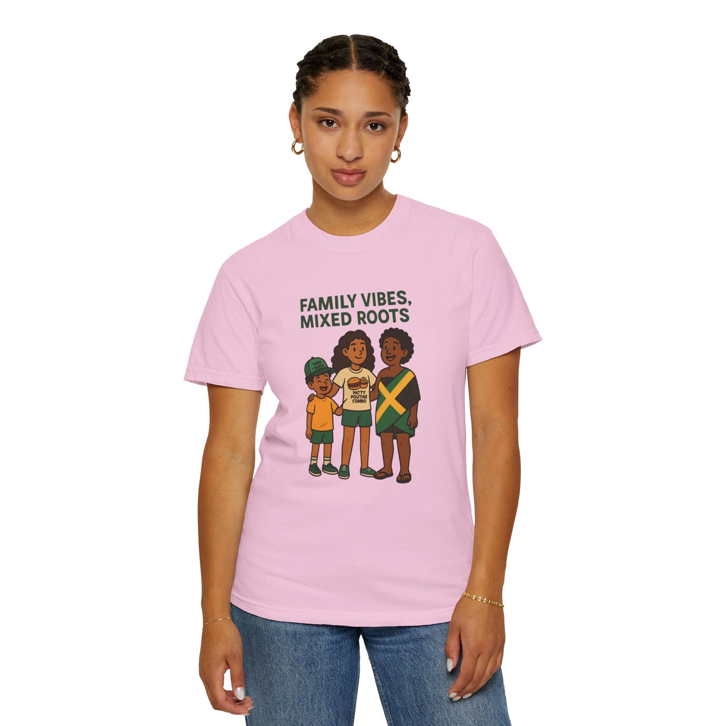 Family Vibes T-Shirt, Unisex Clothing, Mixed Roots Shirt, Family Reunion Outfit, Cultural Celebration Apparel, Summer Casual Wear