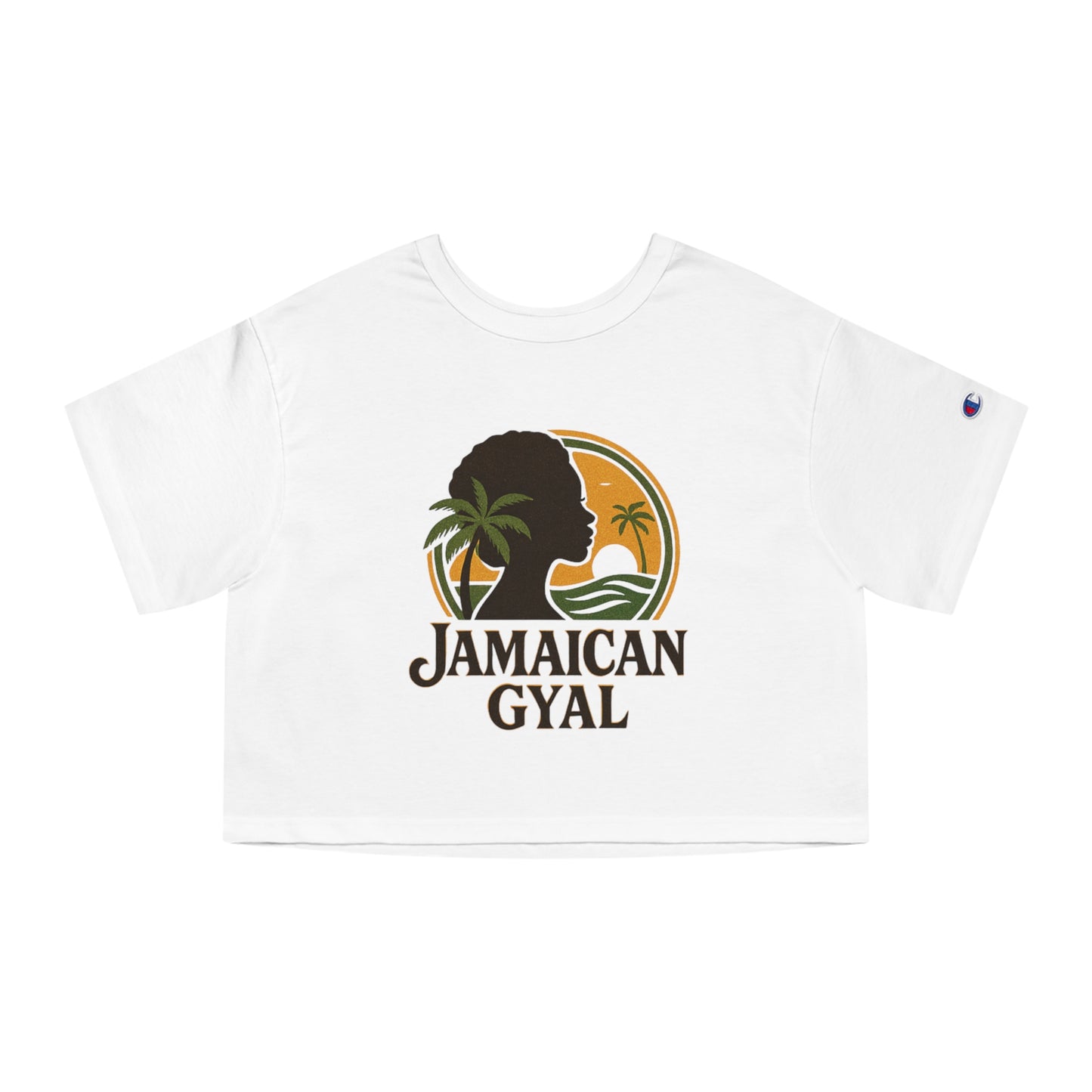 Cropped T-Shirt - Jamaican Gyal Graphic Tee, Summer Fashion, Gift Idea