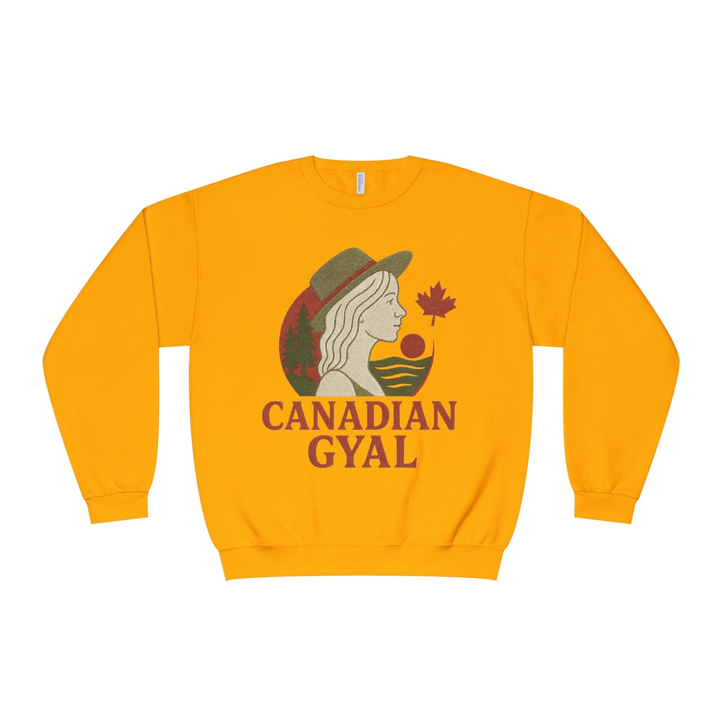 Canadian Gyal Sweatshirt, Cozy Crewneck for Fall, Perfect Gift for Canadians, Great for Thanksgiving, Casual Wear