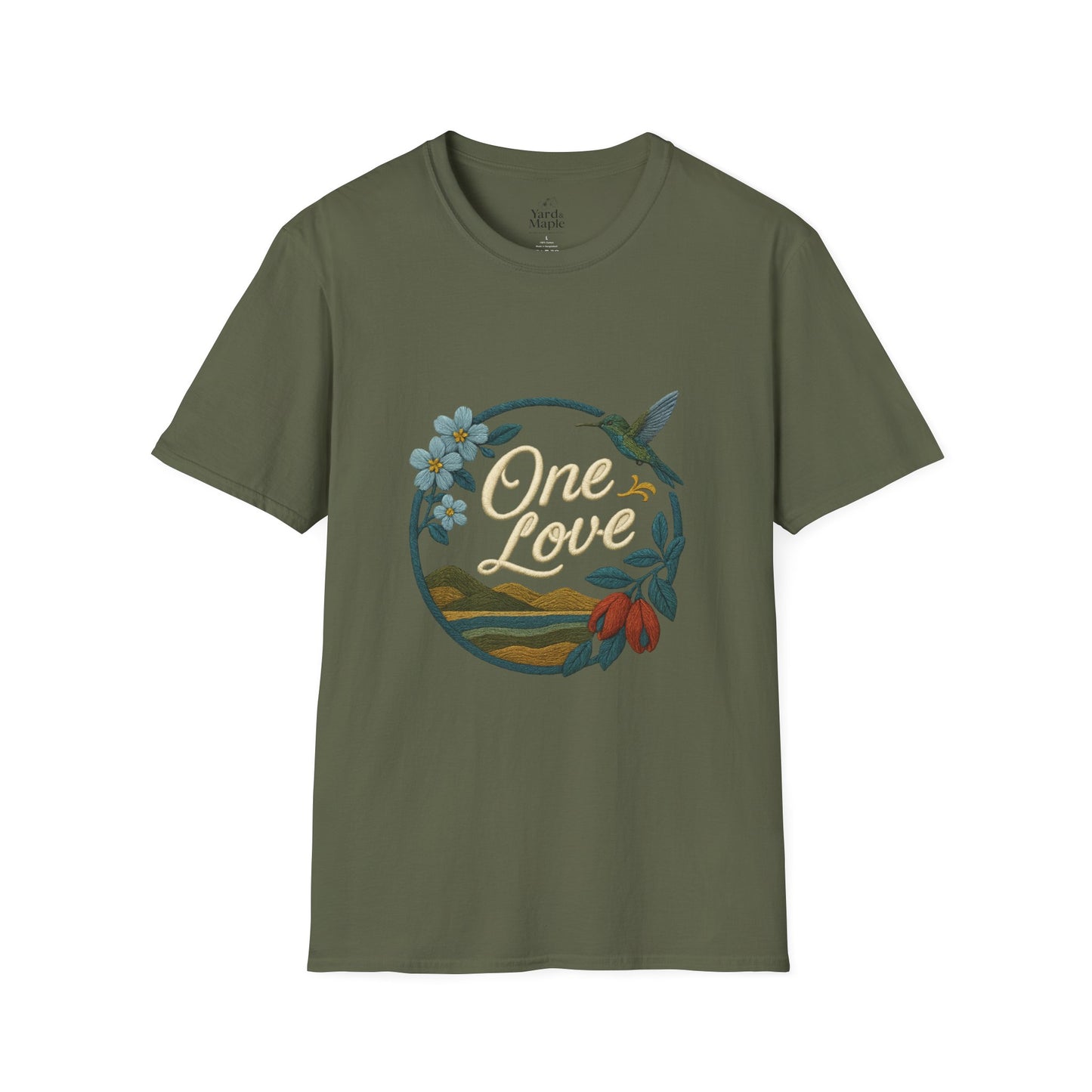 One Love Nature-Inspired T-Shirt, Unisex Tee, Stylish Apparel, Eco-Friendly Gift, Summer Fashion, Inspirational T-Shirt