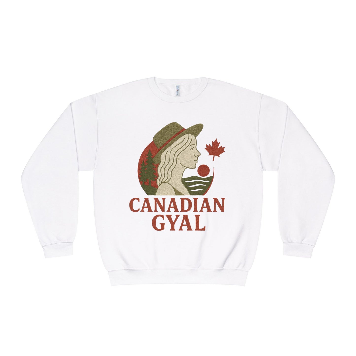 Canadian Gyal Sweatshirt, Cozy Crewneck for Fall, Perfect Gift for Canadians, Great for Thanksgiving, Casual Wear