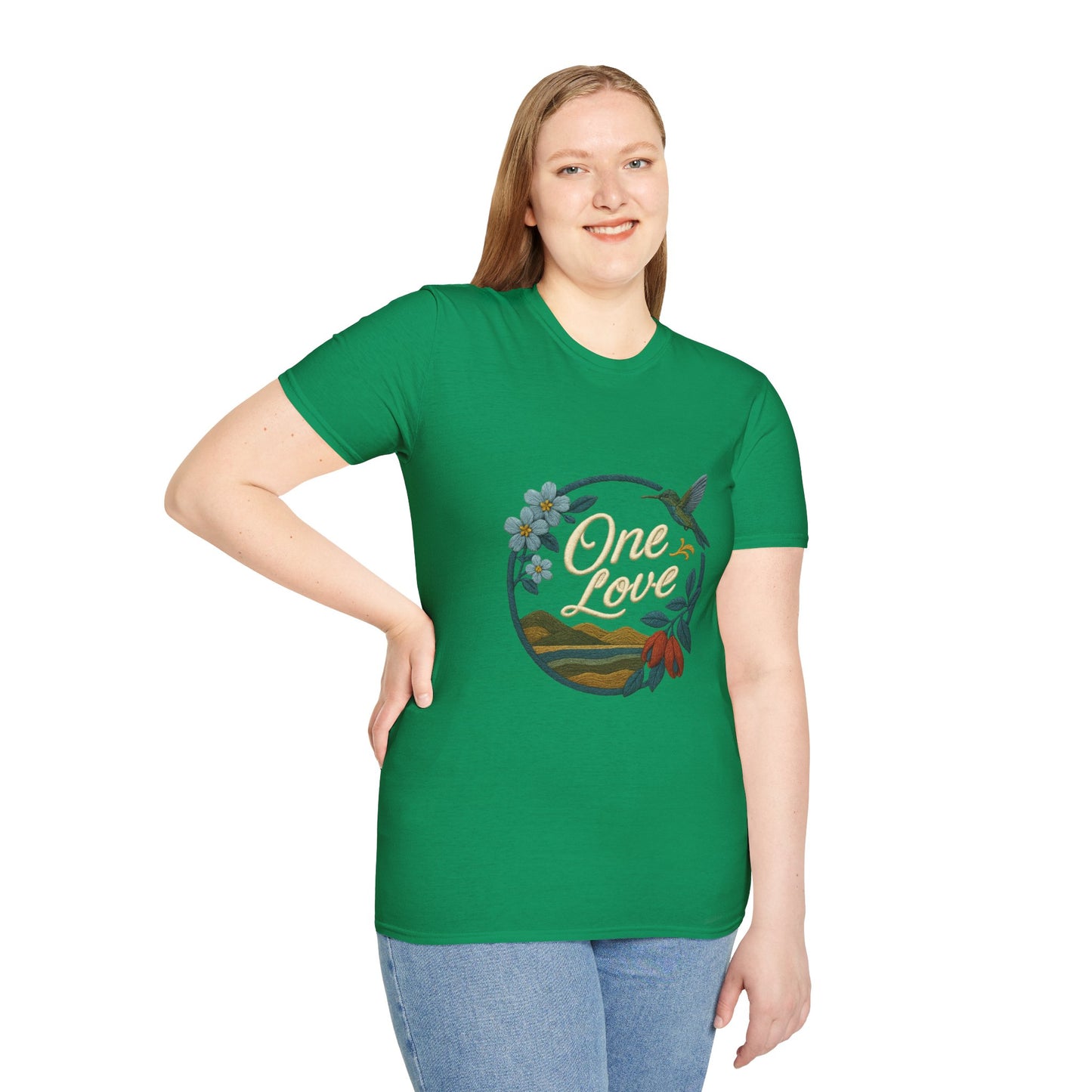 One Love Nature-Inspired T-Shirt, Unisex Tee, Stylish Apparel, Eco-Friendly Gift, Summer Fashion, Inspirational T-Shirt