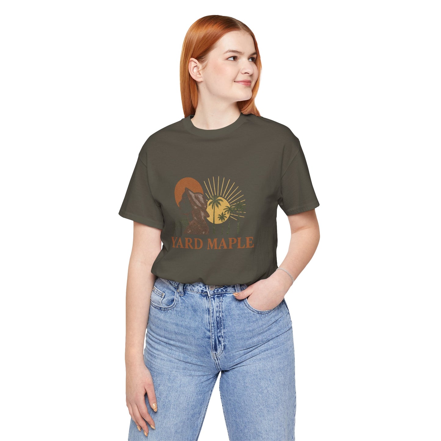 Yard Maple Graphic Tee, Casual Summer Shirt, Nature Lover Gift, Eco-Friendly Apparel, Beach Vibes Tee, Unique Unisex Apparel