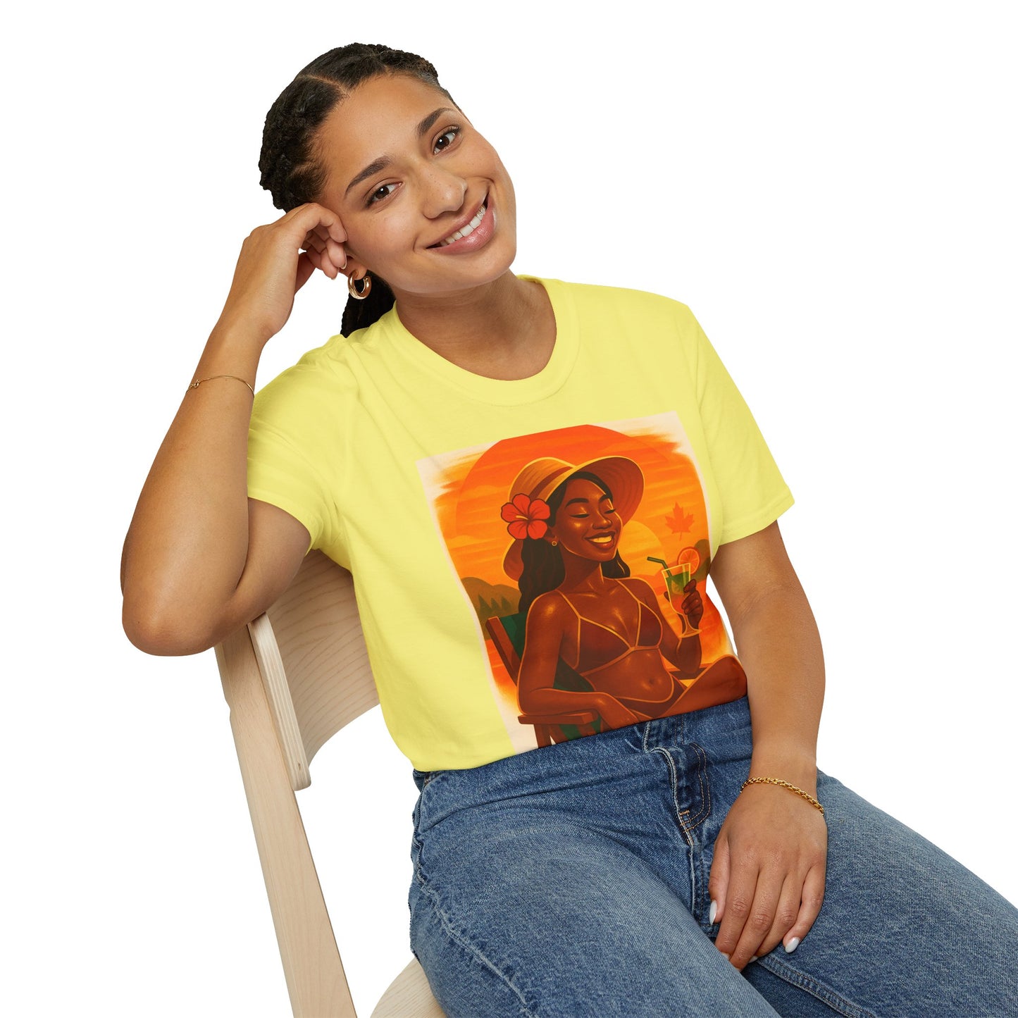 Tropical Vibes T-Shirt, Summer Graphic Tee, Vacation Outfit, Beachwear, Casual Wear, Gift for Her