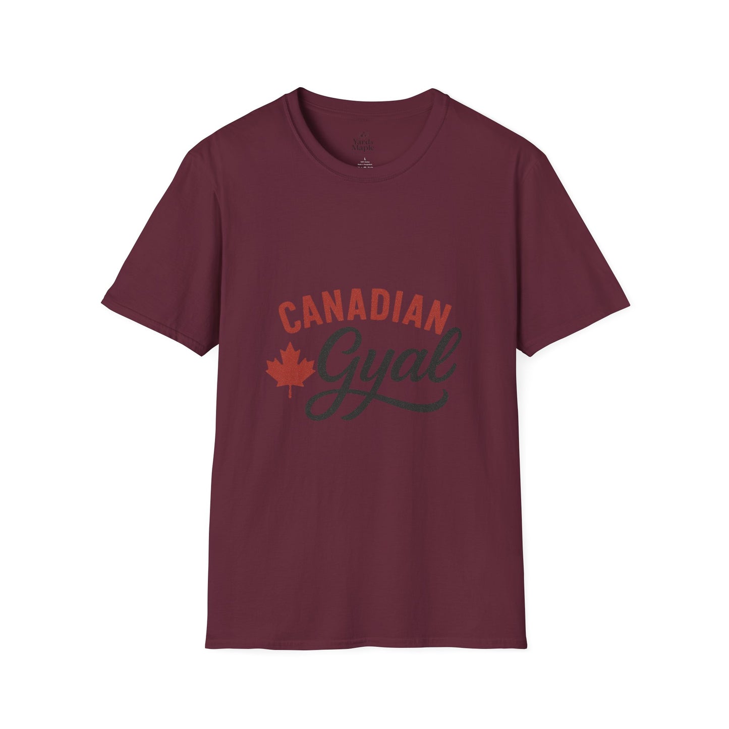 Canada Pride T-Shirt, Canadian Gyal Graphic Tee, Unisex T-Shirt for Her, Canada Day Gift, Maple Leaf Apparel