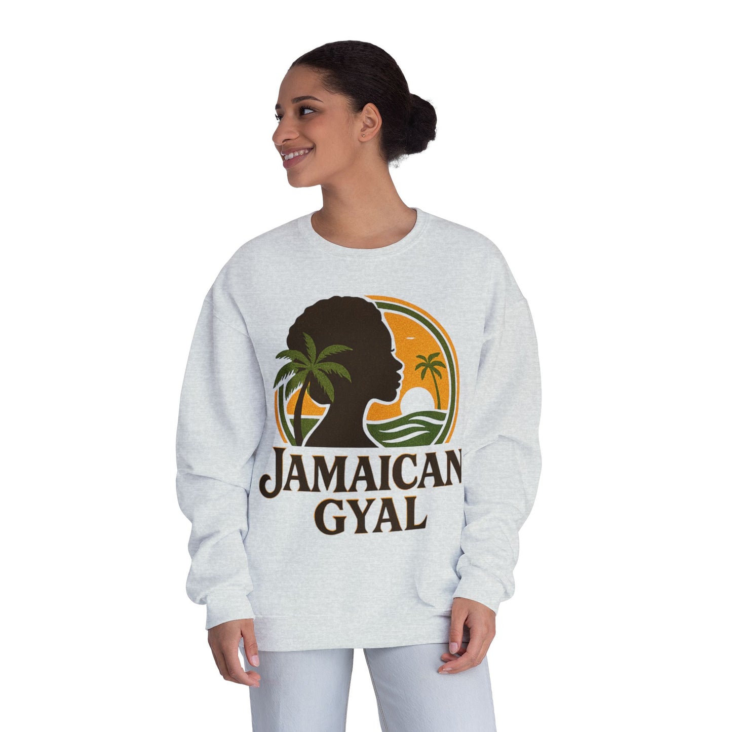 Jamaican Gyal Unisex Sweatshirt, Cozy Crewneck, Gift for Her, Summer Vibes, Casual Fashion Statement
