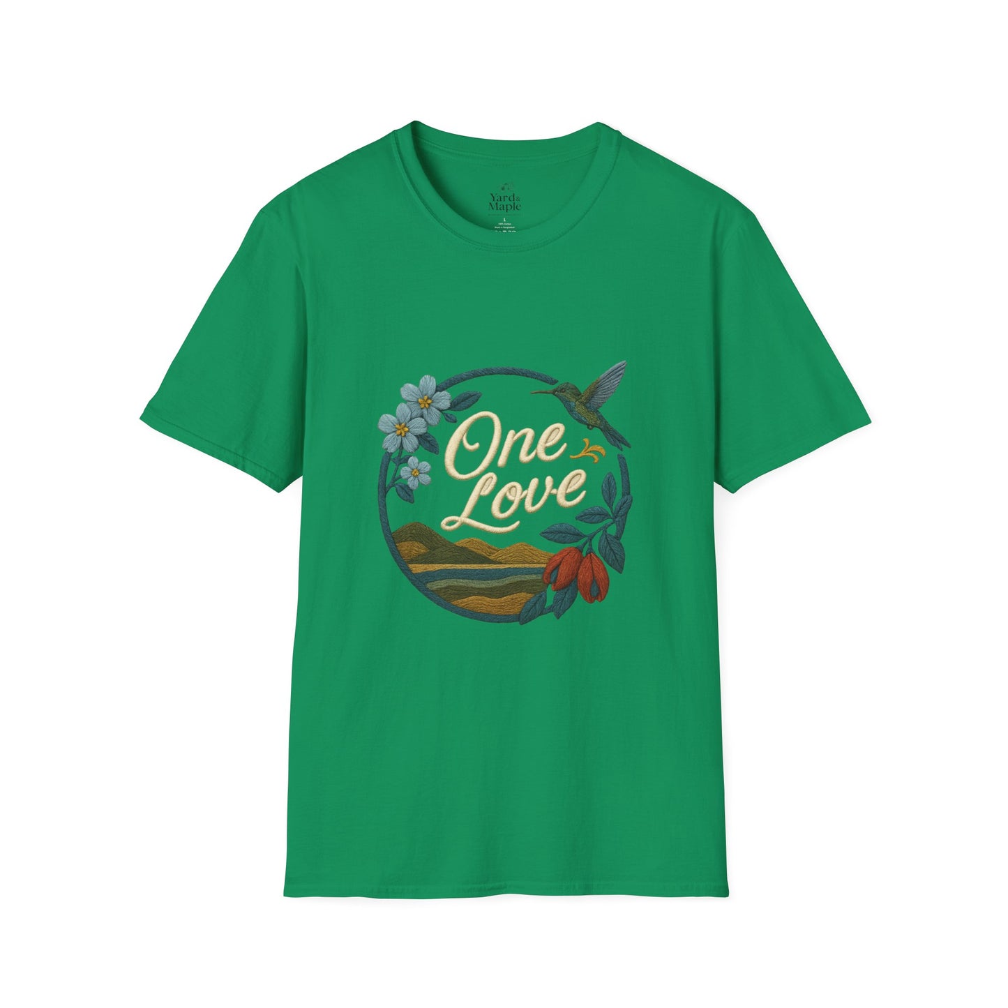 One Love Nature-Inspired T-Shirt, Unisex Tee, Stylish Apparel, Eco-Friendly Gift, Summer Fashion, Inspirational T-Shirt