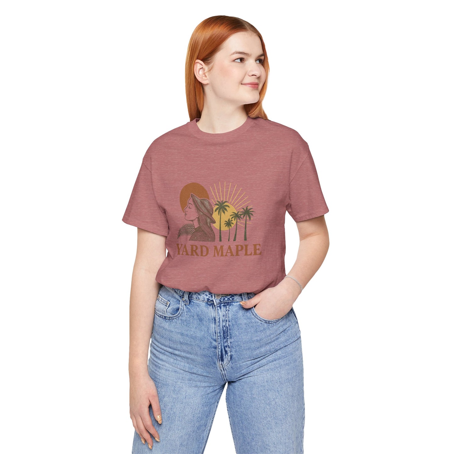 Yard Maple Graphic Tee, Casual Summer Shirt, Nature Lover Gift, Eco-Friendly Apparel, Beach Vibes Tee, Unique Unisex Apparel