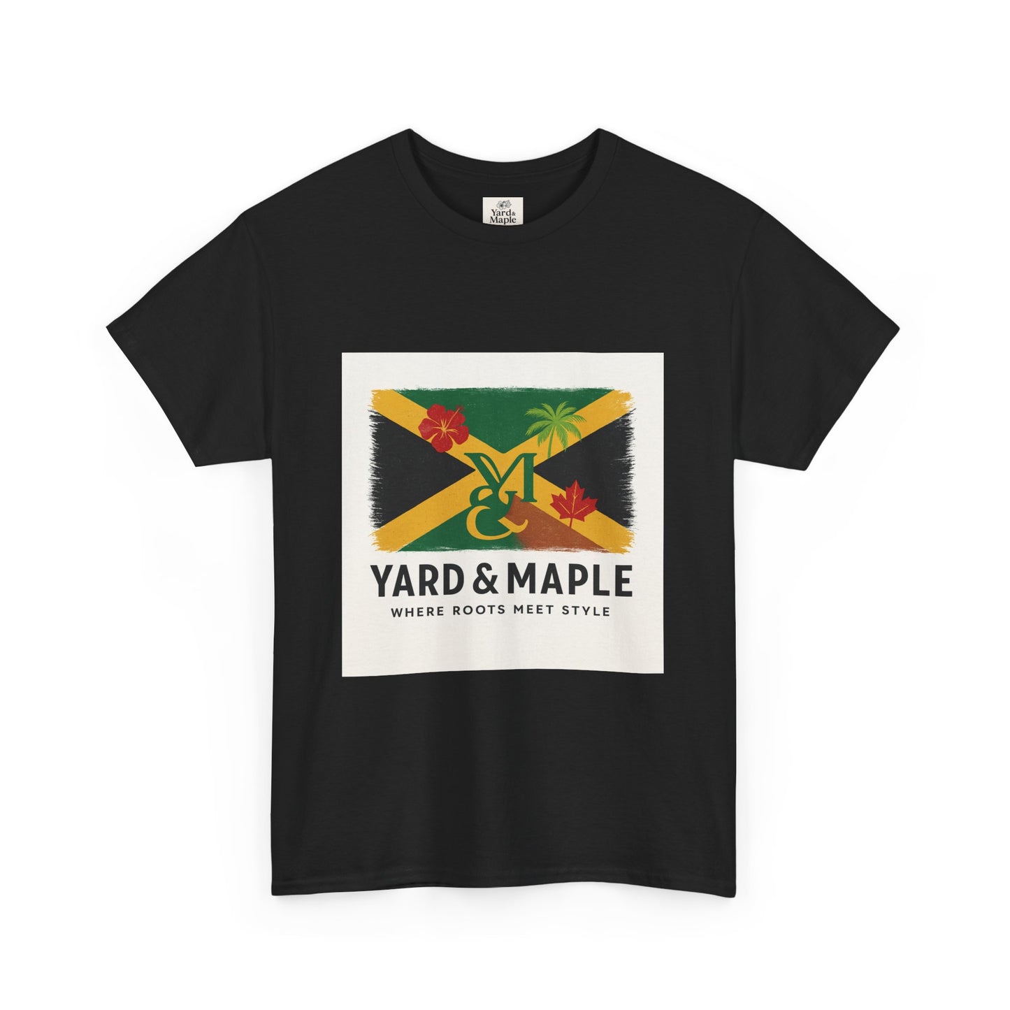 Jamaican Roots Tee, Unisex Heavy Cotton Shirt, Casual Summer Top, Beachwear, Gift for Music Lovers, Vibrant Graphic T-Shirt