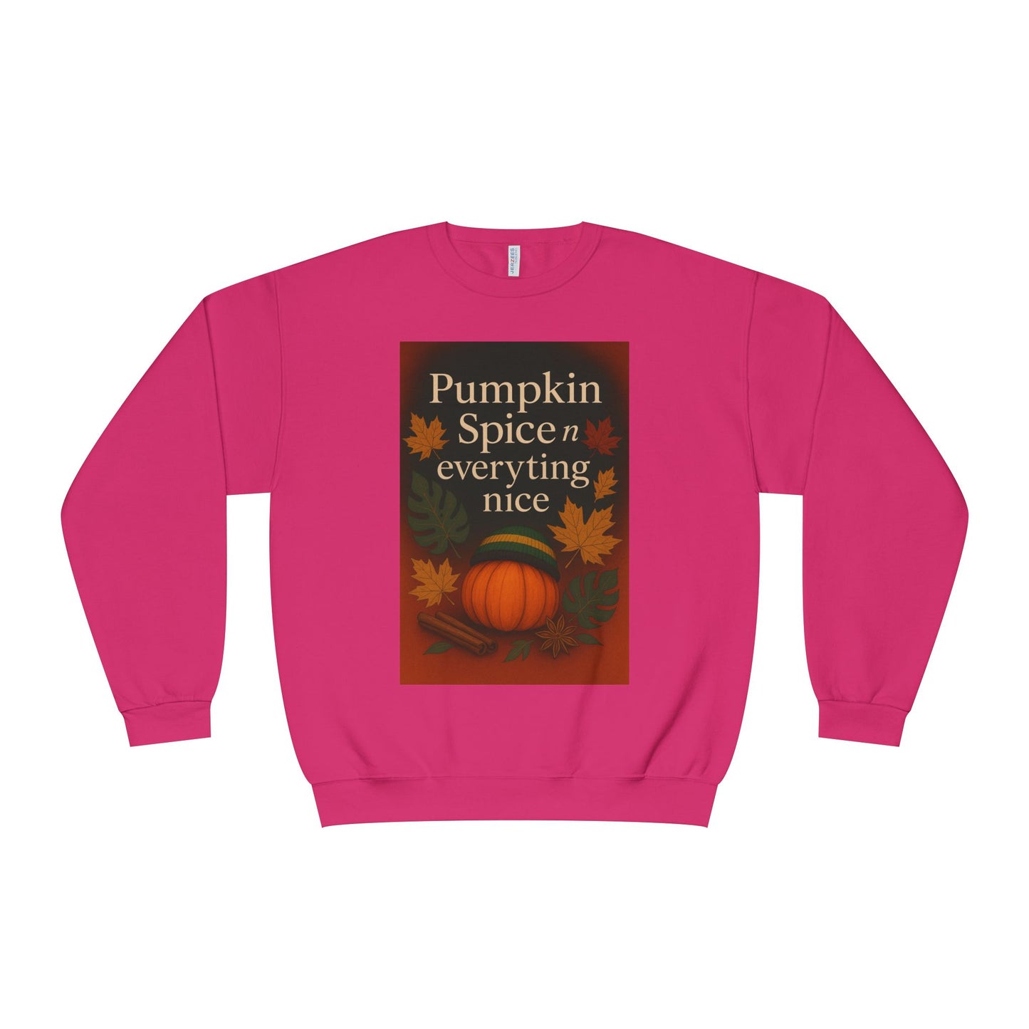 Cozy Fall Sweatshirt | Pumpkin Spice & Everything Nice | Perfect for Autumn Gatherings, Thanksgiving, and Casual Wear