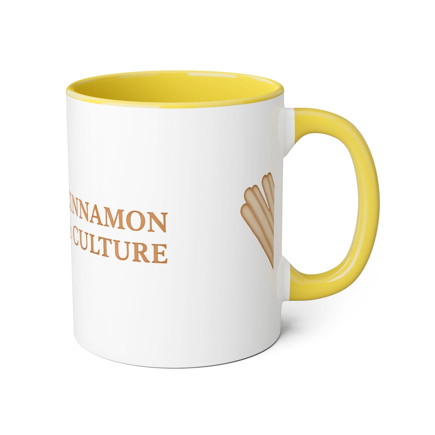 Cinnamon & Culture Accent Mug, Cozy Coffee Cup, 11oz Gift for Tea Lovers, Kitchen Decor, Warm Drink Mug, Unique Beverageware