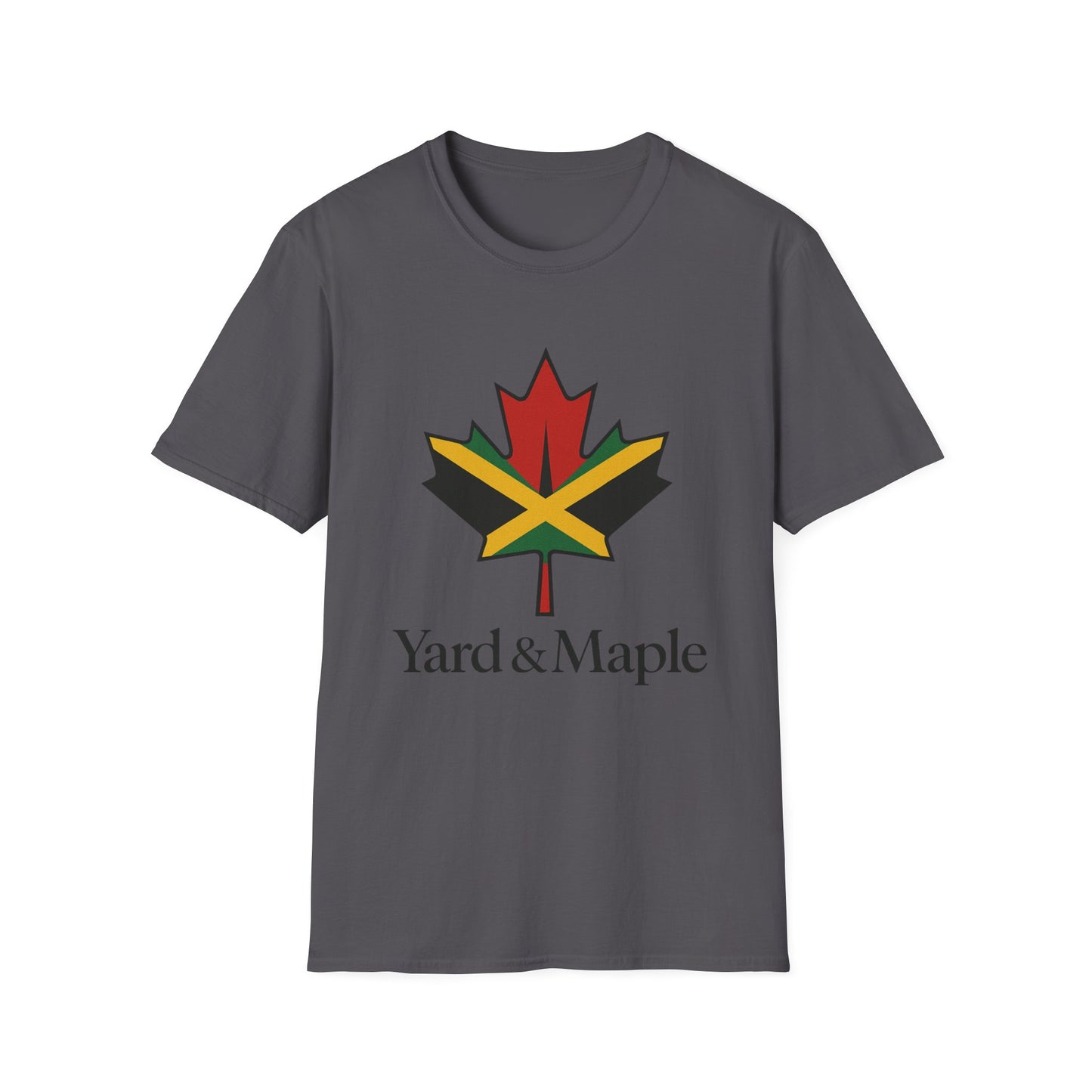 Yard & Maple Unisex Softstyle T-Shirt, Casual Summer Tee, Jamaican Theme Shirt, Cool Graphic Top, Gift for Nature Lovers